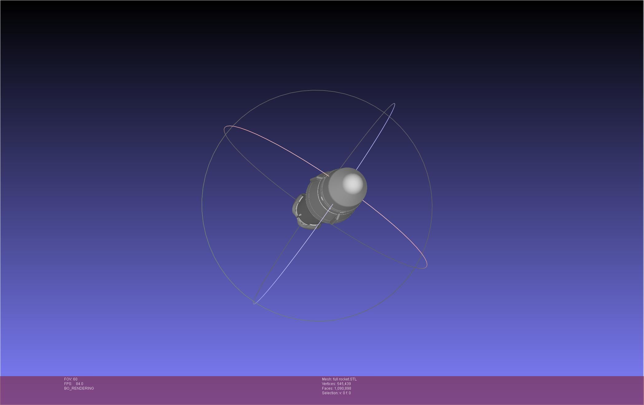 Stoke Space Nova Rocket Miniature 3D print model_18