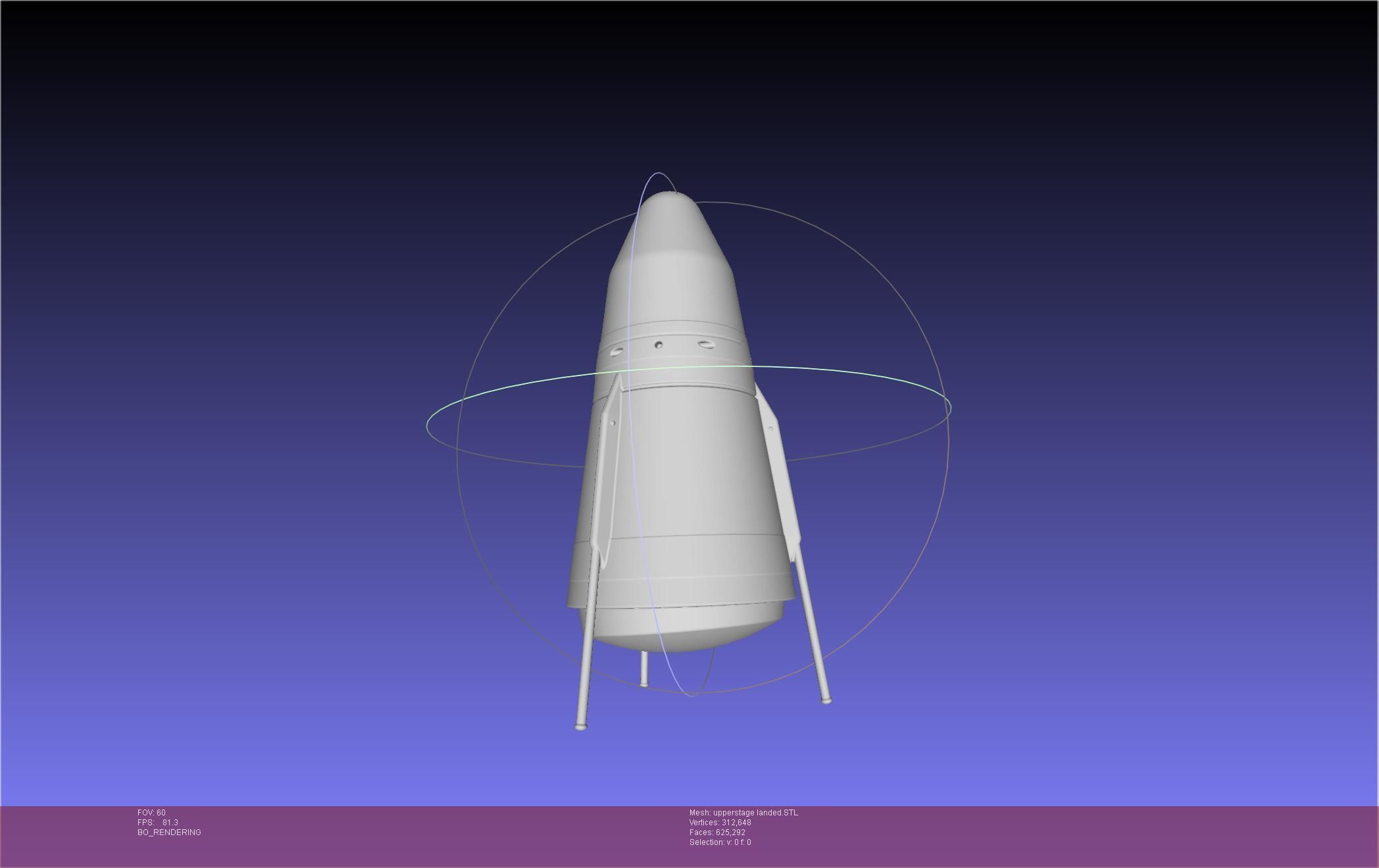 Stoke Space Nova Rocket Miniature 3D print model_79