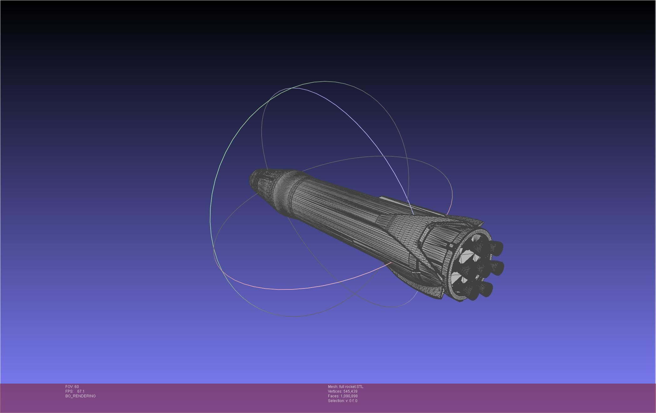 Stoke Space Nova Rocket Miniature 3D print model_34