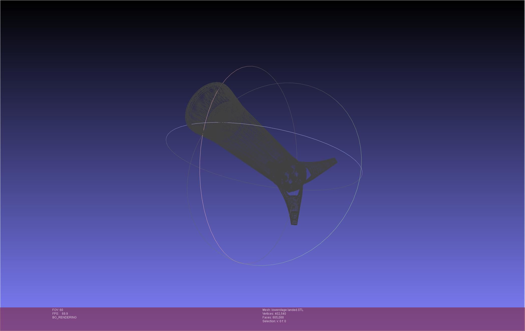 Stoke Space Nova Rocket Miniature 3D print model_53