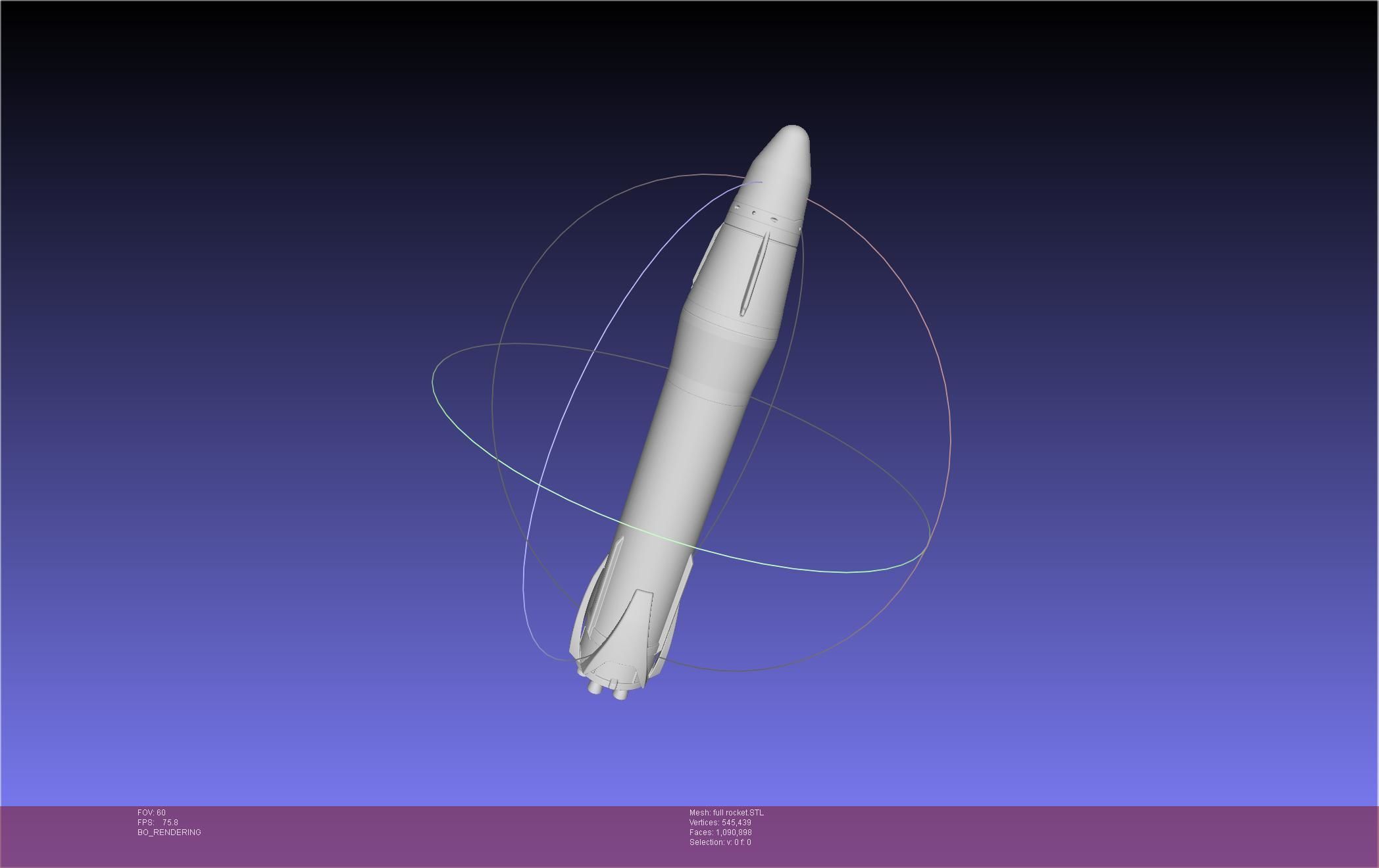 Stoke Space Nova Rocket Miniature 3D print model_23