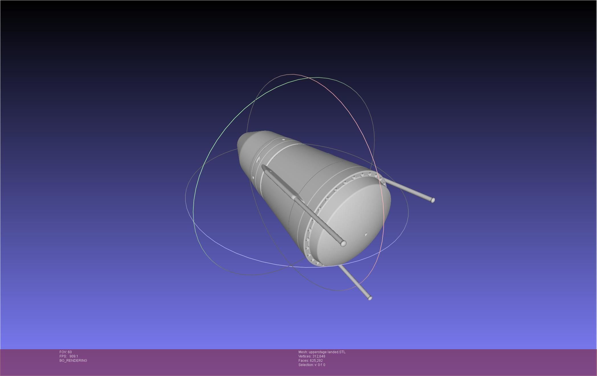 Stoke Space Nova Rocket Miniature 3D print model_101