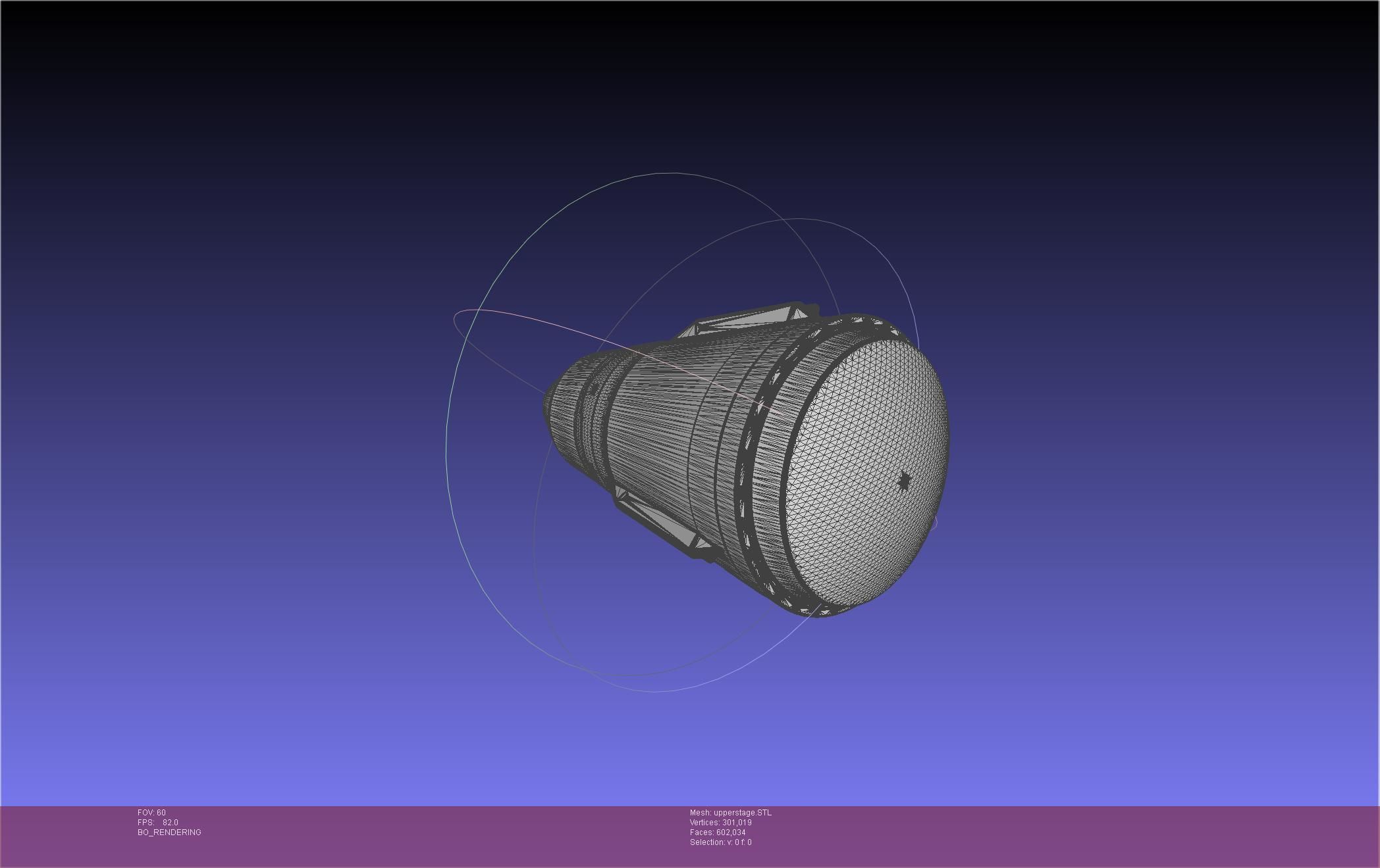 Stoke Space Nova Rocket Miniature 3D print model_115