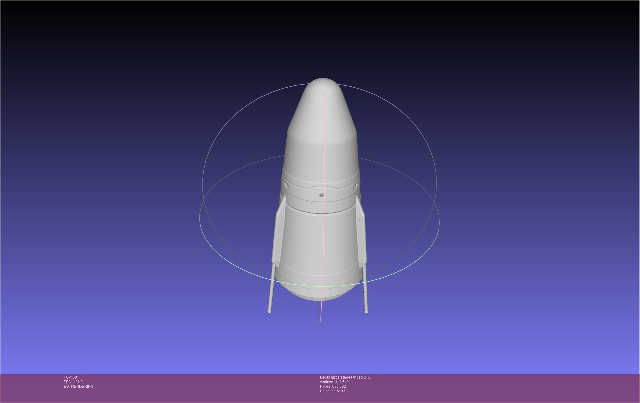 Stoke Space Nova Rocket Miniature 3D print model_72