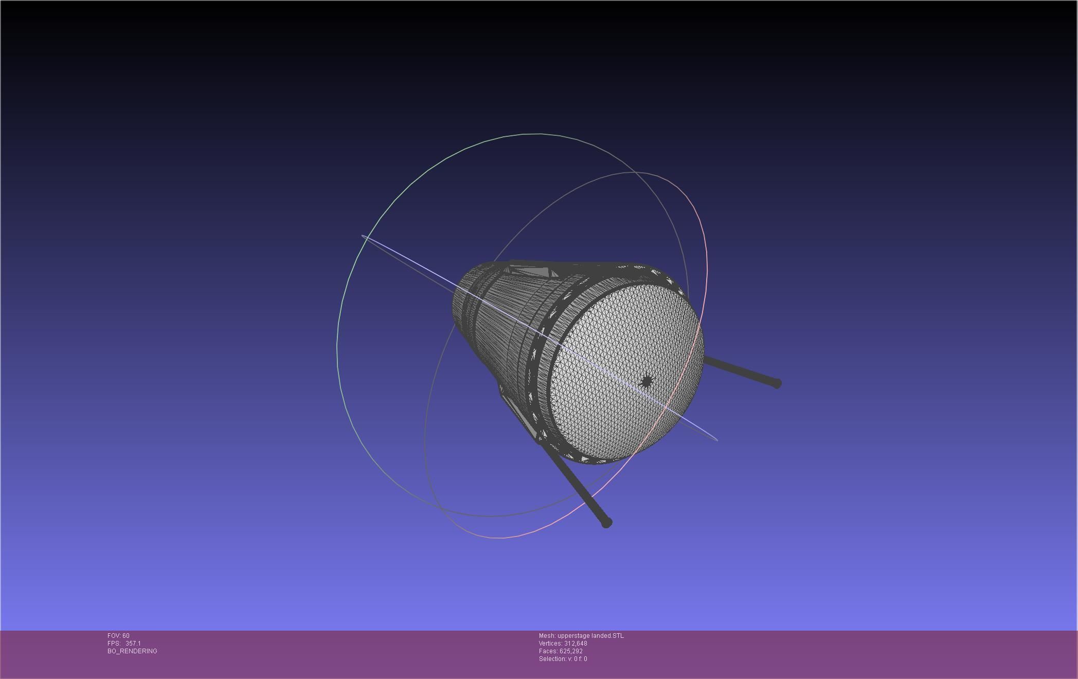 Stoke Space Nova Rocket Miniature 3D print model_105