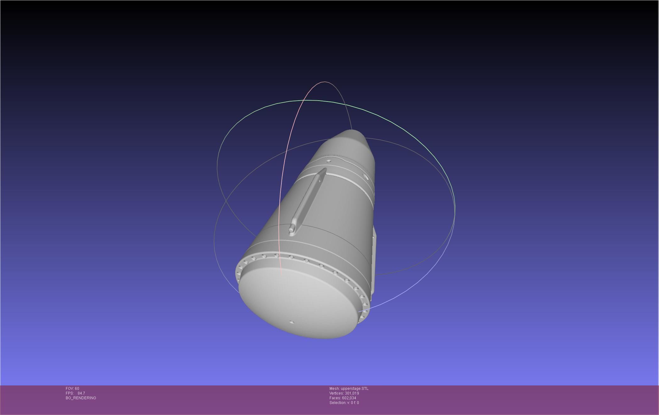 Stoke Space Nova Rocket Miniature 3D print model_110