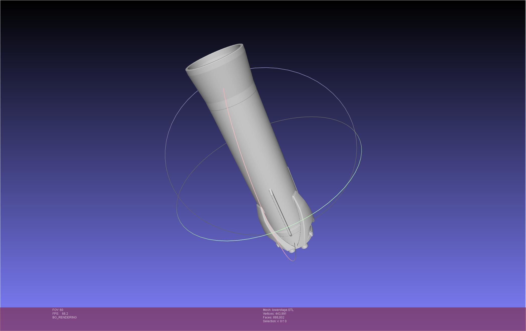 Stoke Space Nova Rocket Miniature 3D print model_58