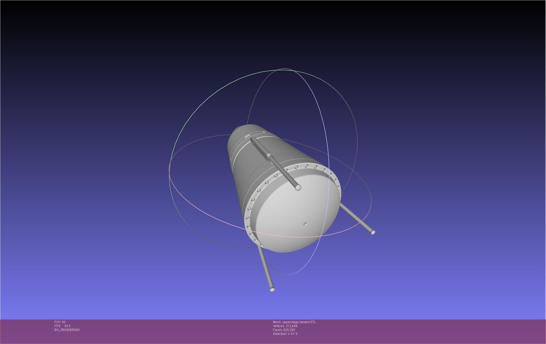 Stoke Space Nova Rocket Miniature 3D print model_87