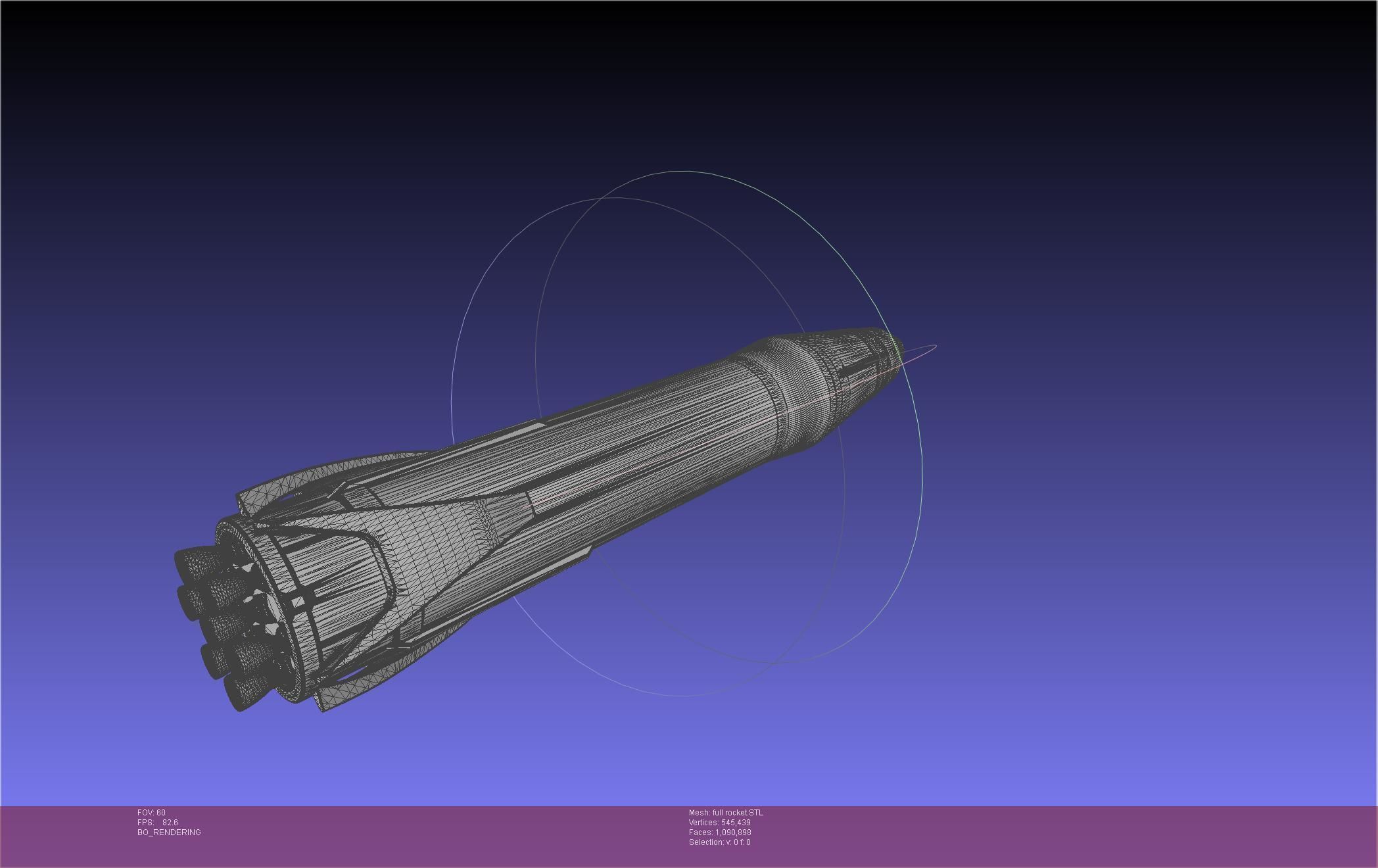 Stoke Space Nova Rocket Miniature 3D print model_33