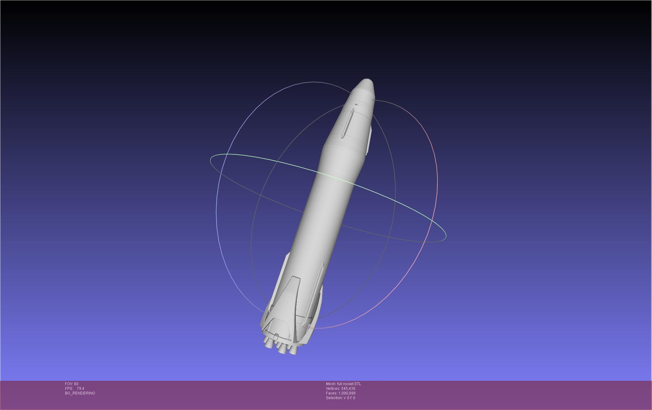 Stoke Space Nova Rocket Miniature 3D print model_6