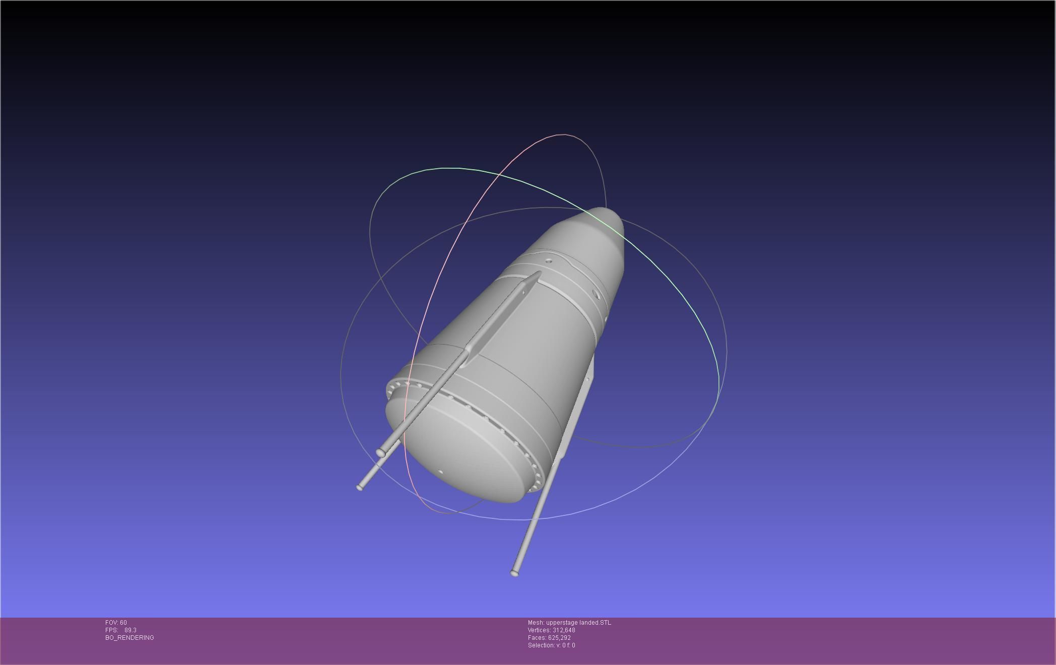 Stoke Space Nova Rocket Miniature 3D print model_74