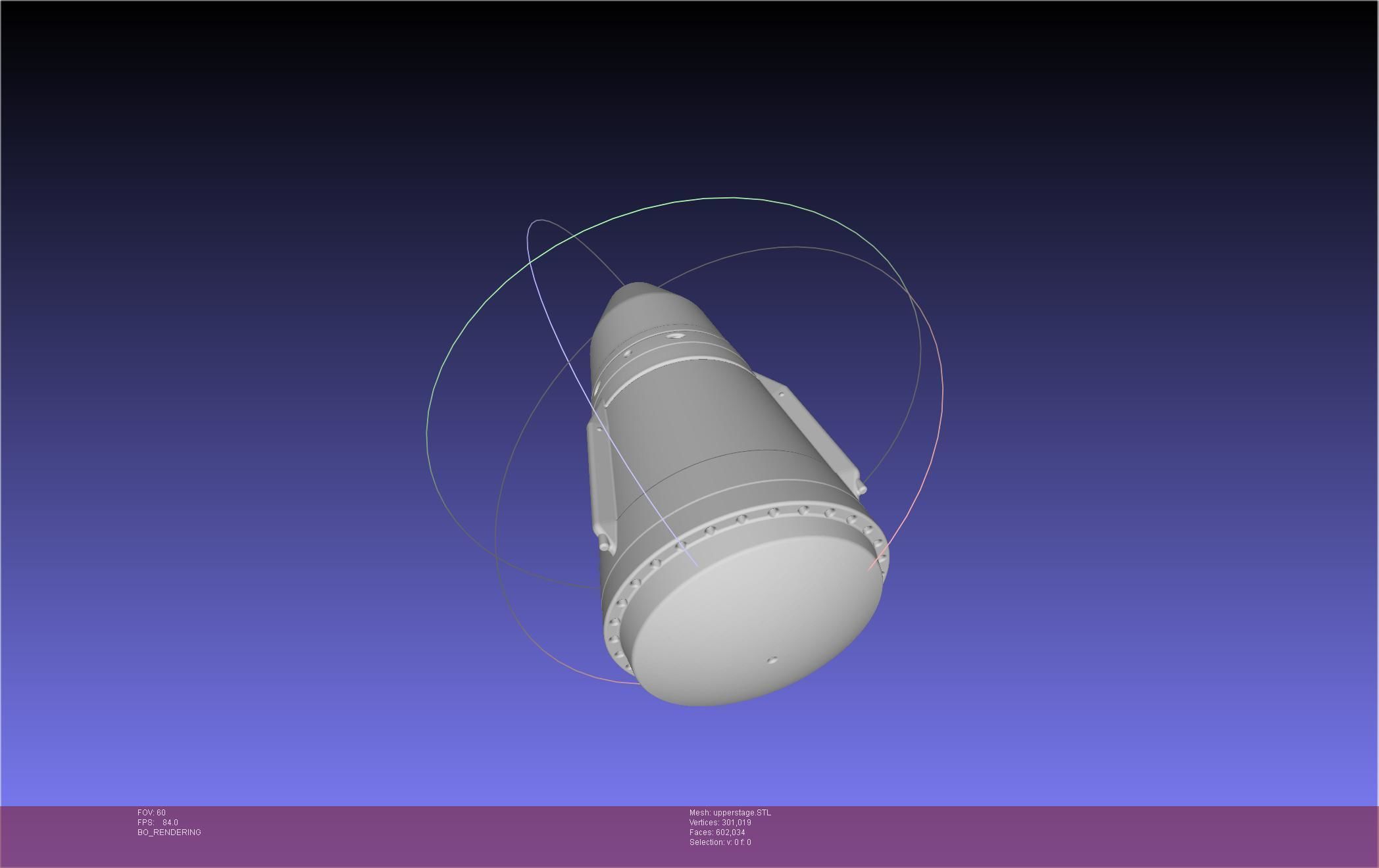 Stoke Space Nova Rocket Miniature 3D print model_112