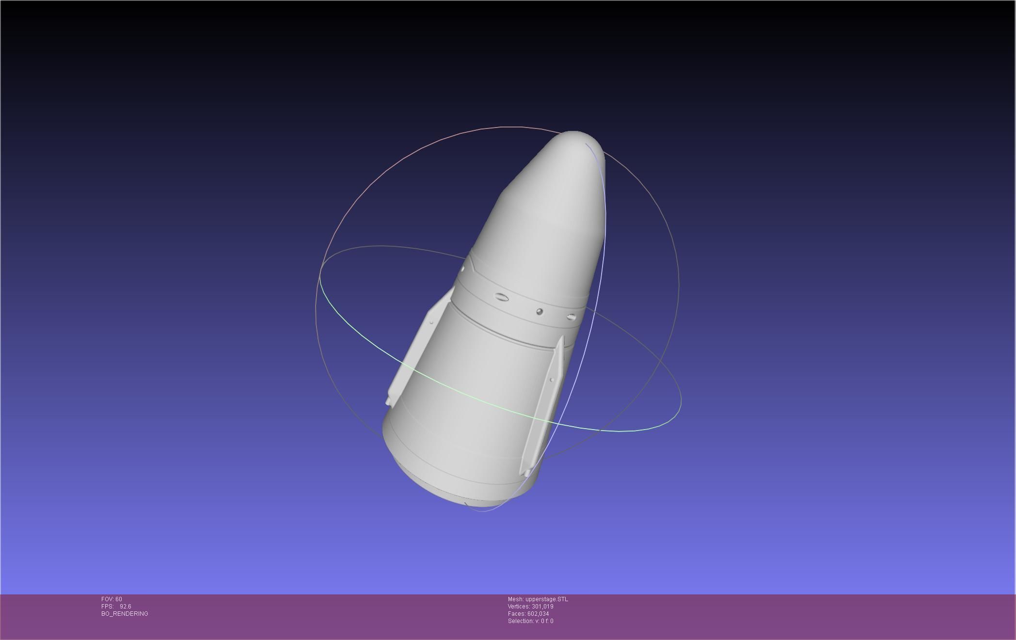 Stoke Space Nova Rocket Miniature 3D print model_94