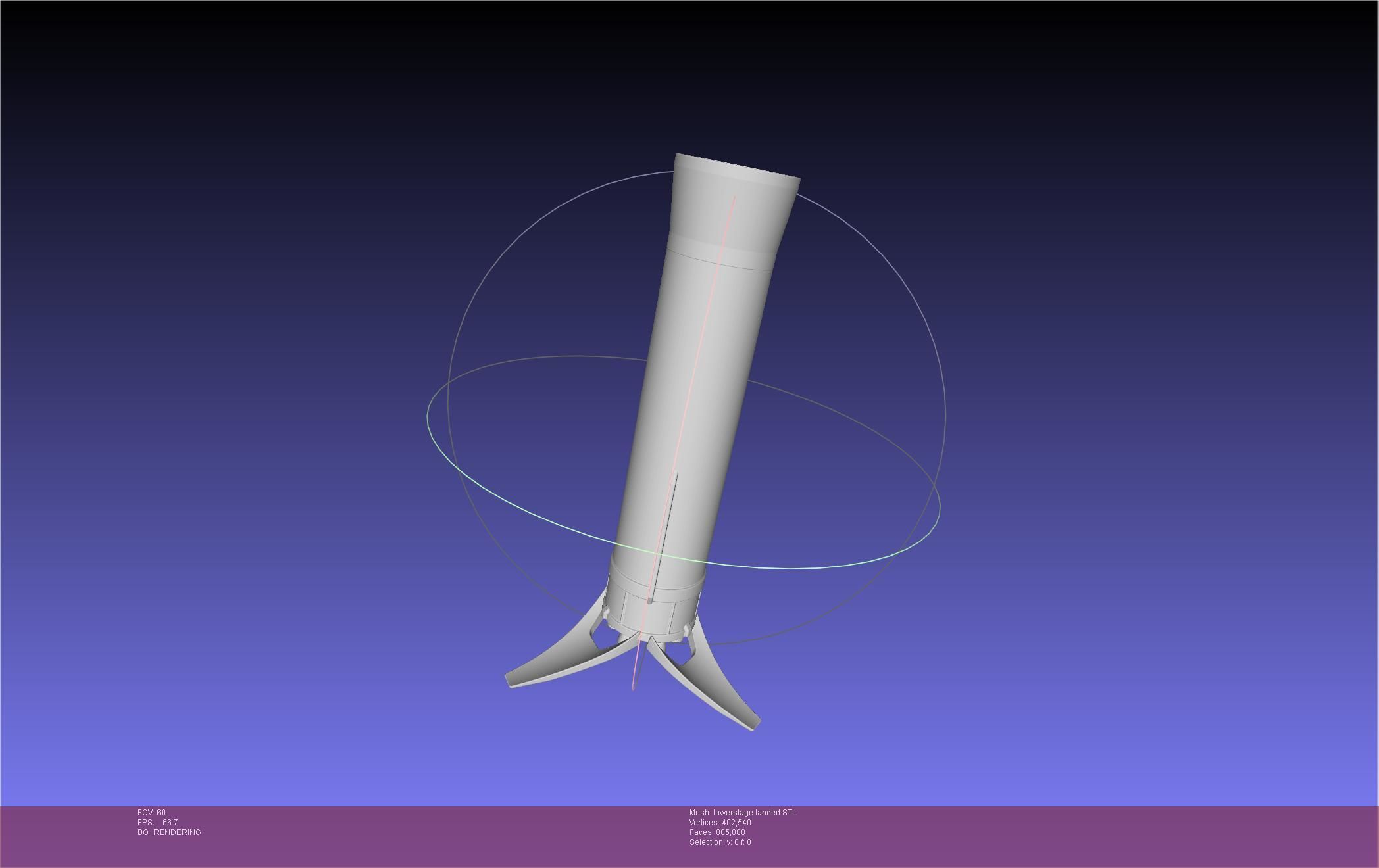 Stoke Space Nova Rocket Miniature 3D print model_40