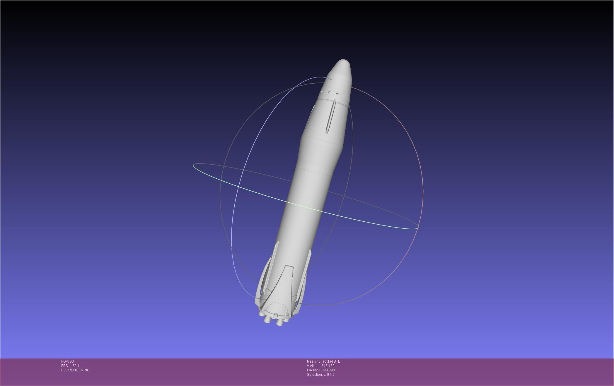 Stoke Space Nova Rocket Miniature 3D print model_9