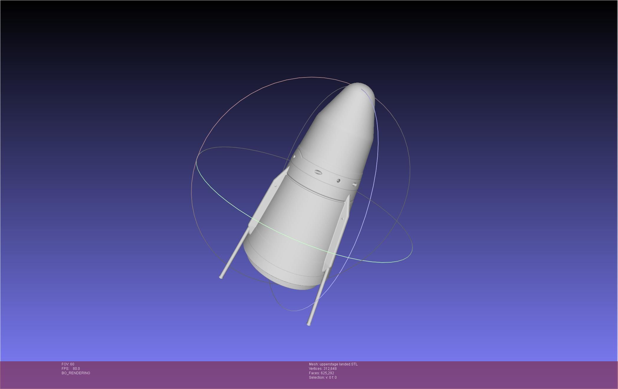 Stoke Space Nova Rocket Miniature 3D print model_69