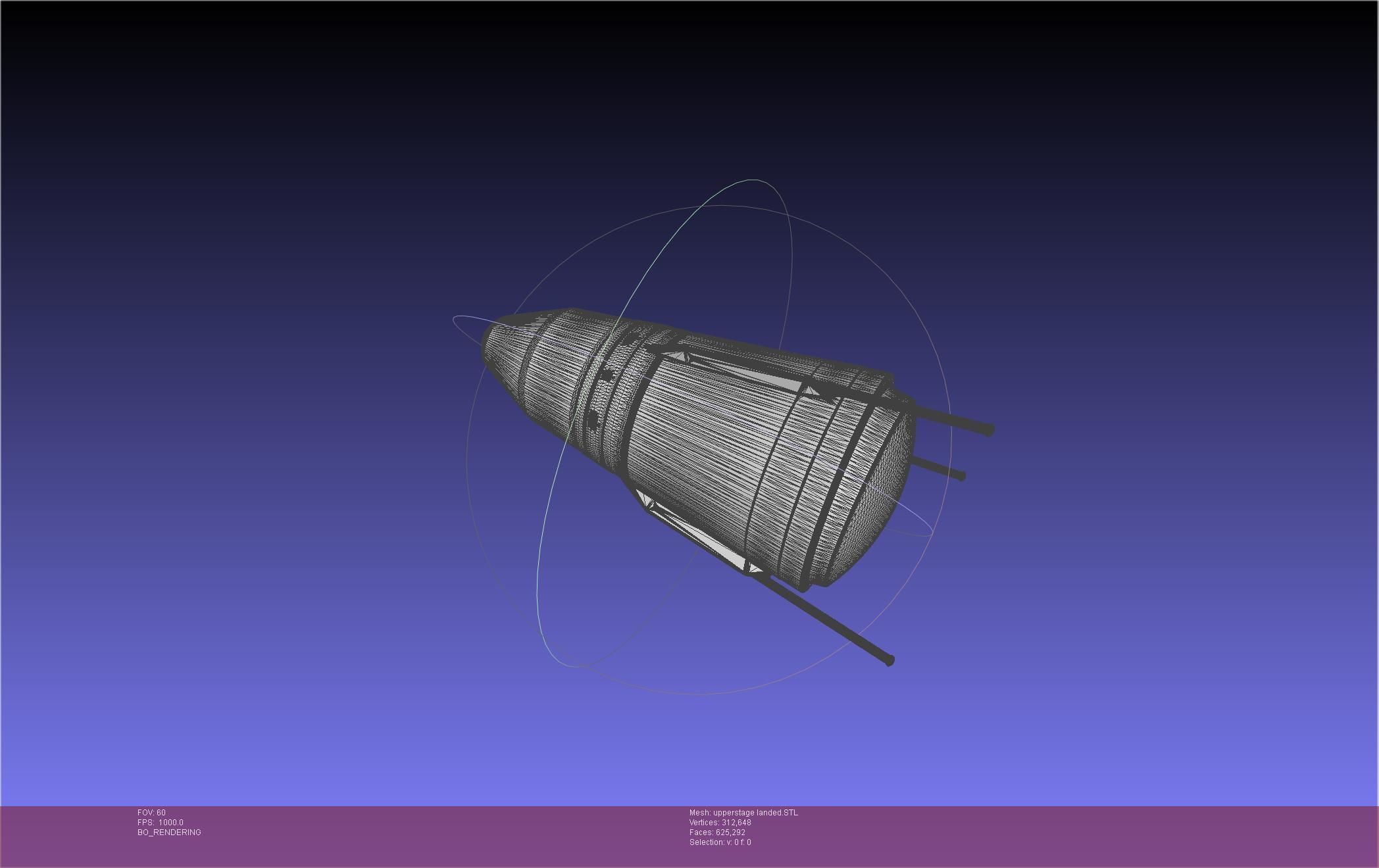 Stoke Space Nova Rocket Miniature 3D print model_104
