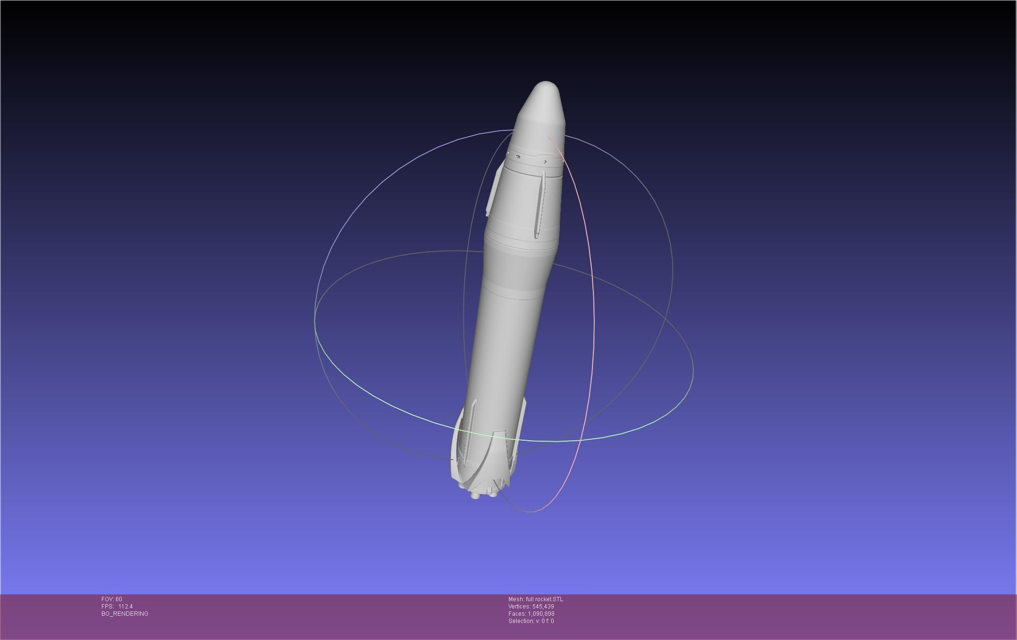 Stoke Space Nova Rocket Miniature 3D print model_8