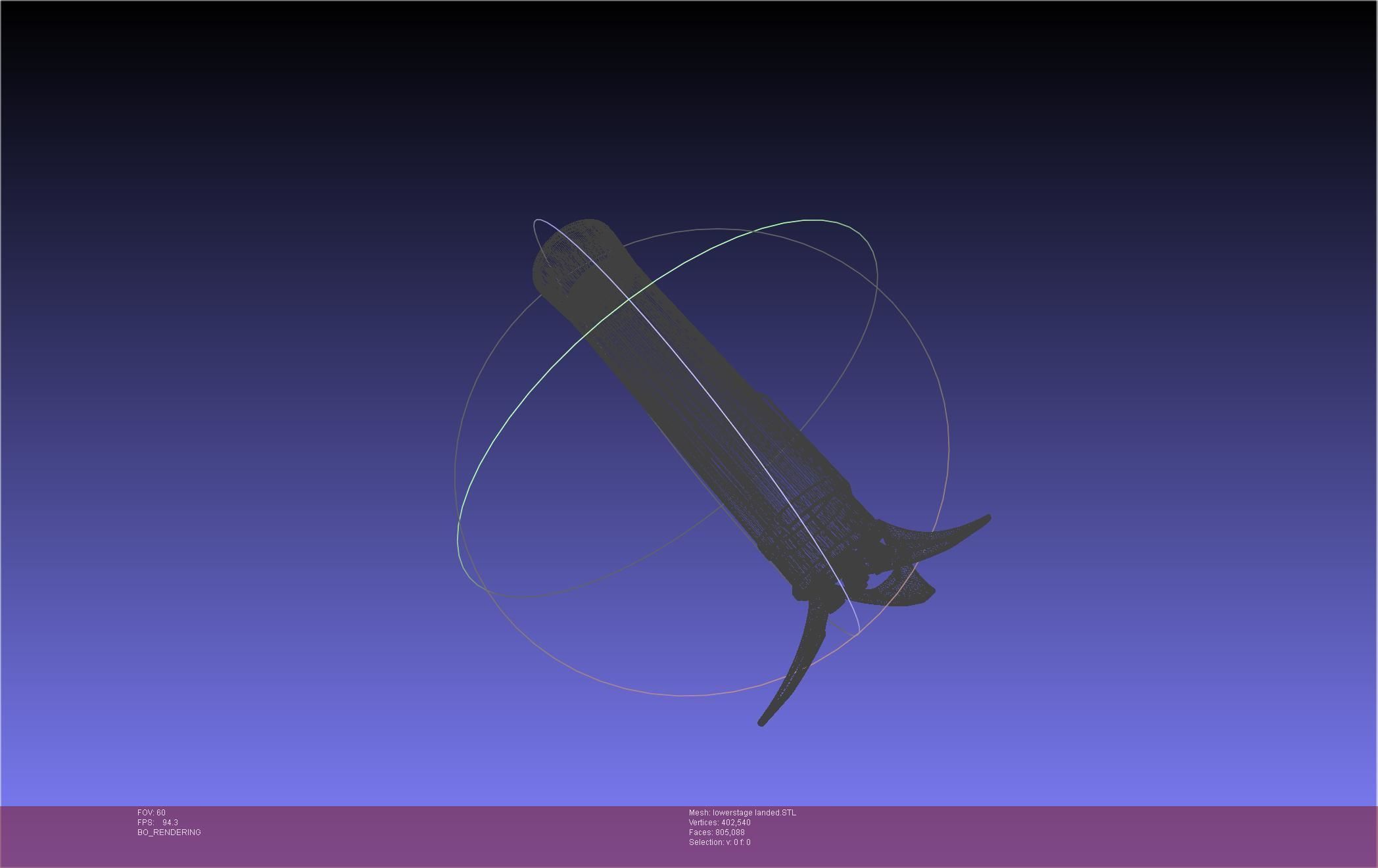 Stoke Space Nova Rocket Miniature 3D print model_54