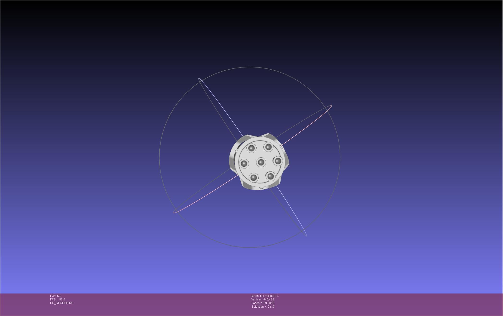 Stoke Space Nova Rocket Miniature 3D print model_25