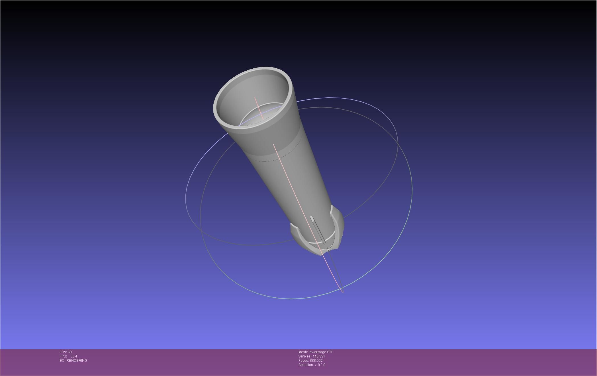 Stoke Space Nova Rocket Miniature 3D print model_59