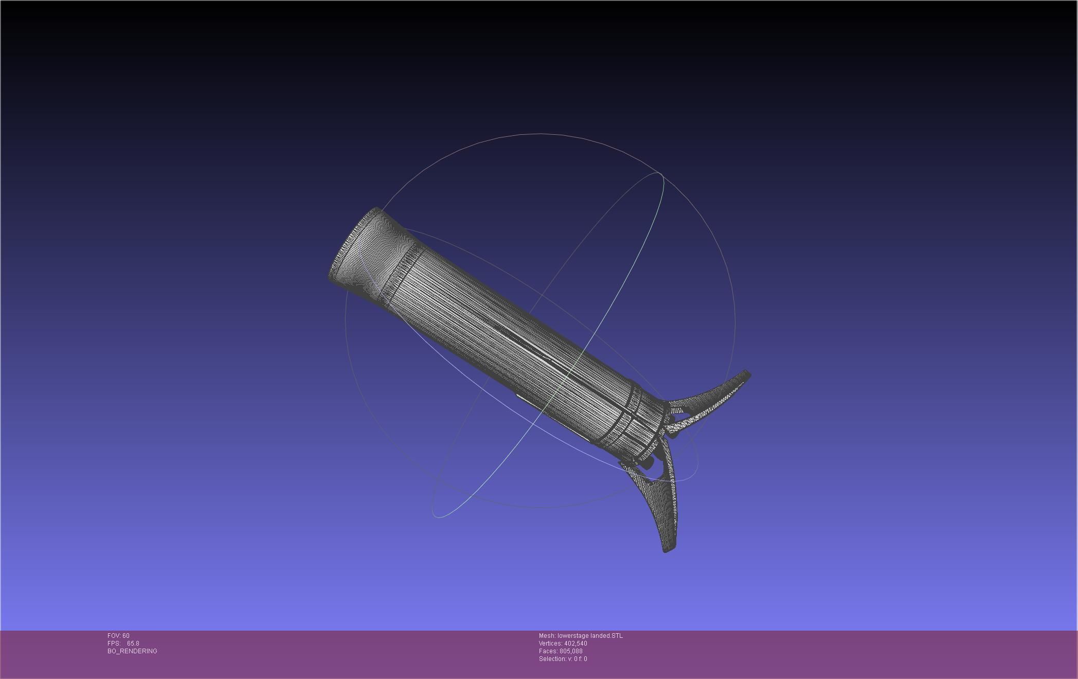 Stoke Space Nova Rocket Miniature 3D print model_50