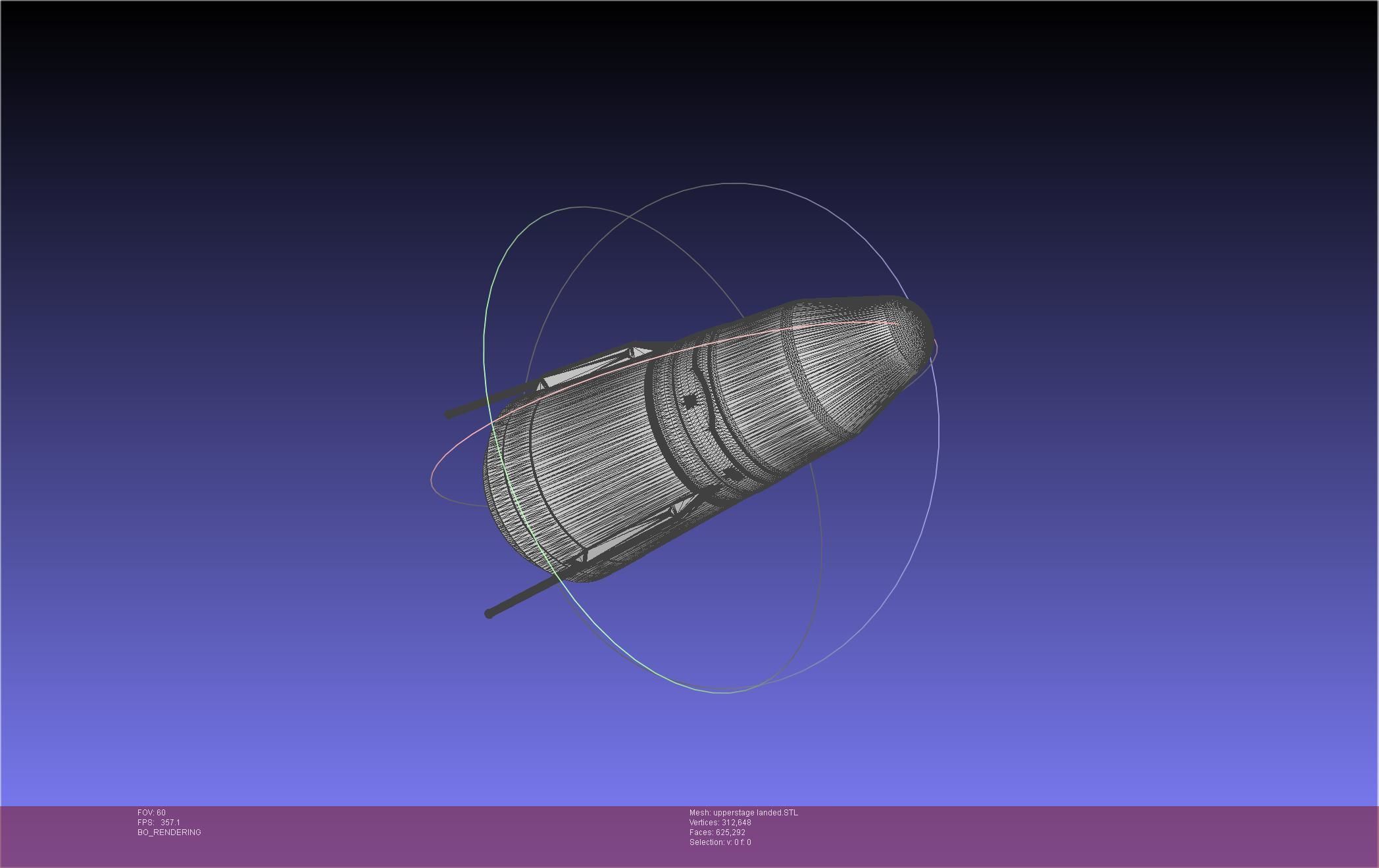 Stoke Space Nova Rocket Miniature 3D print model_128