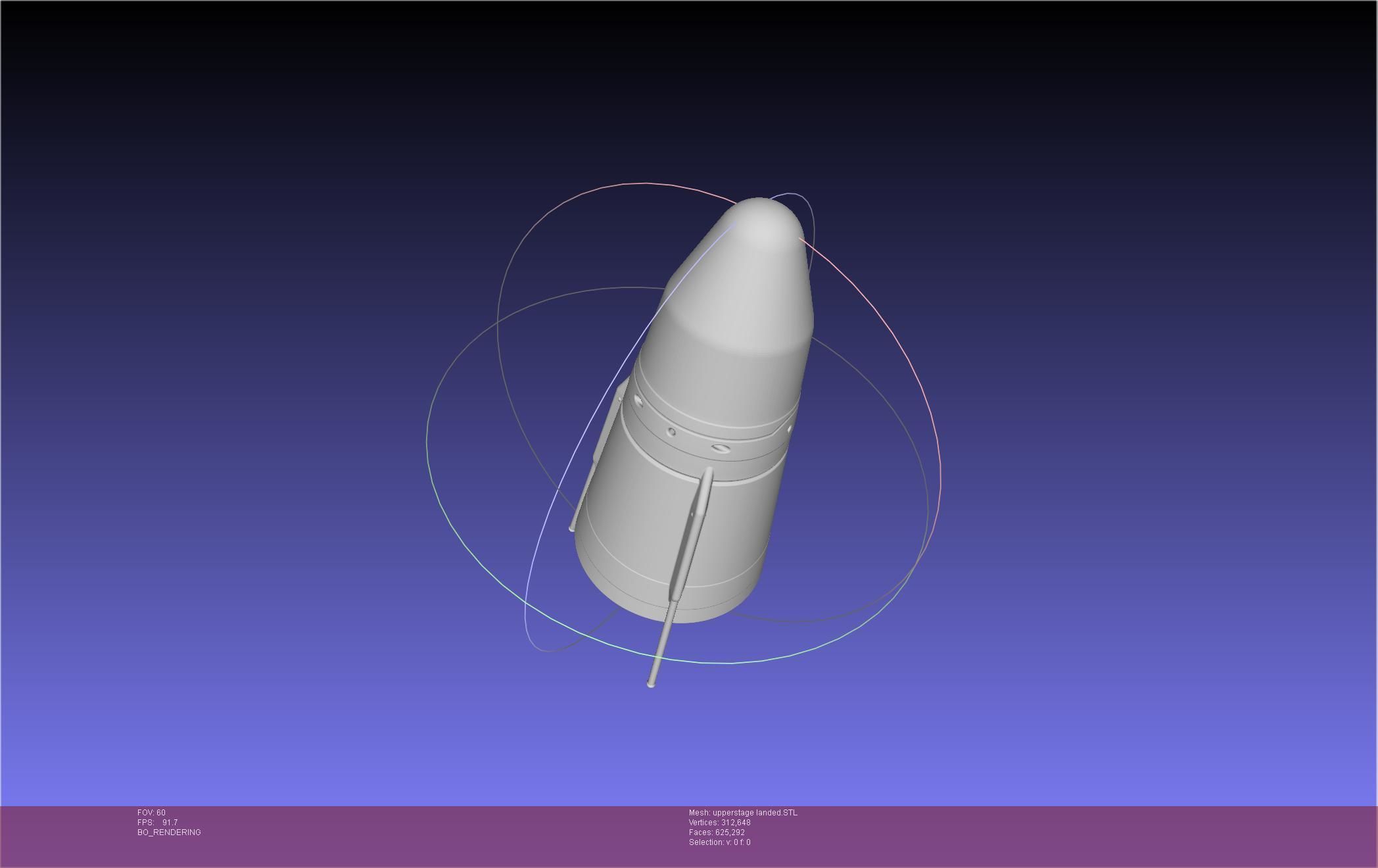 Stoke Space Nova Rocket Miniature 3D print model_71