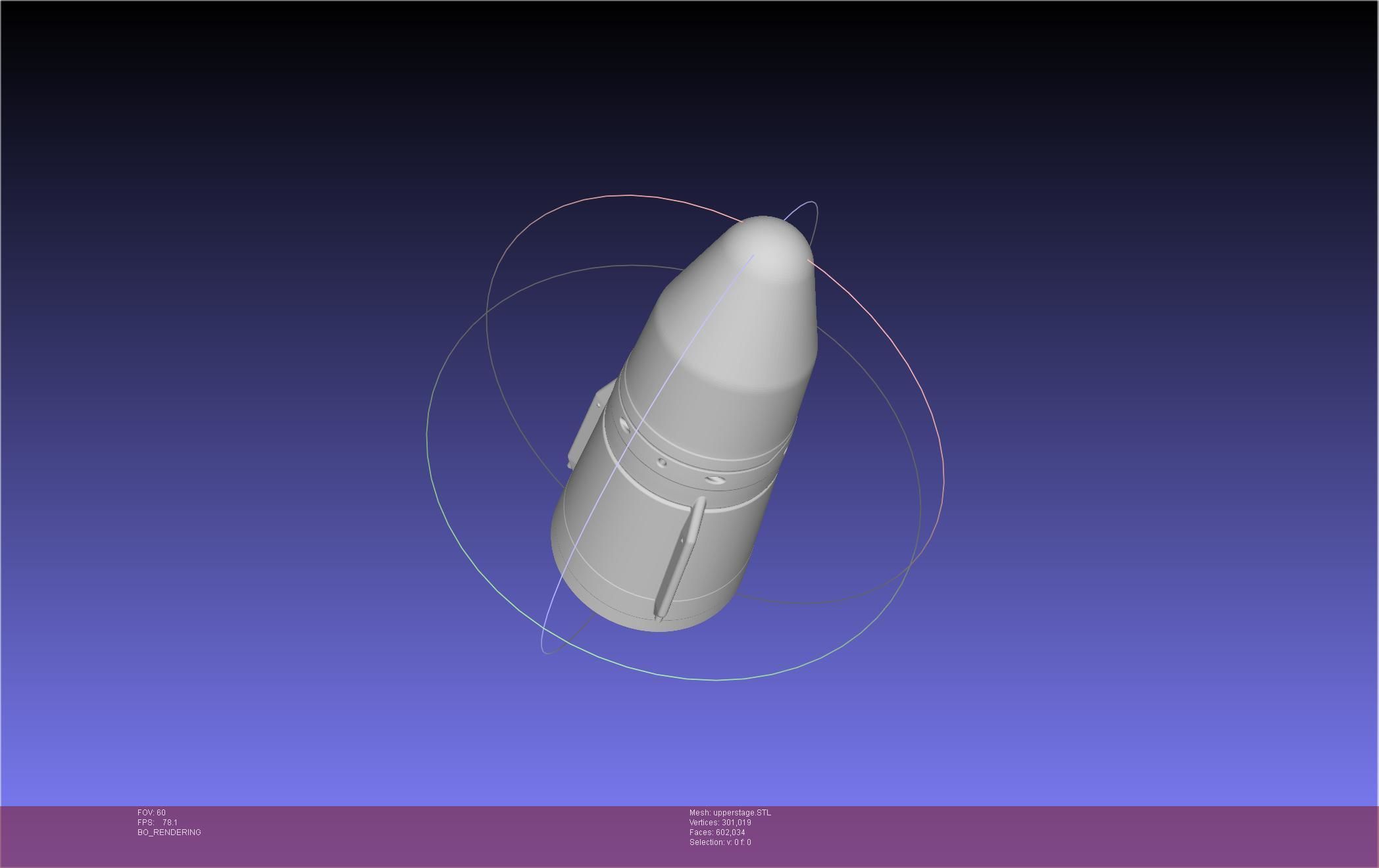 Stoke Space Nova Rocket Miniature 3D print model_95