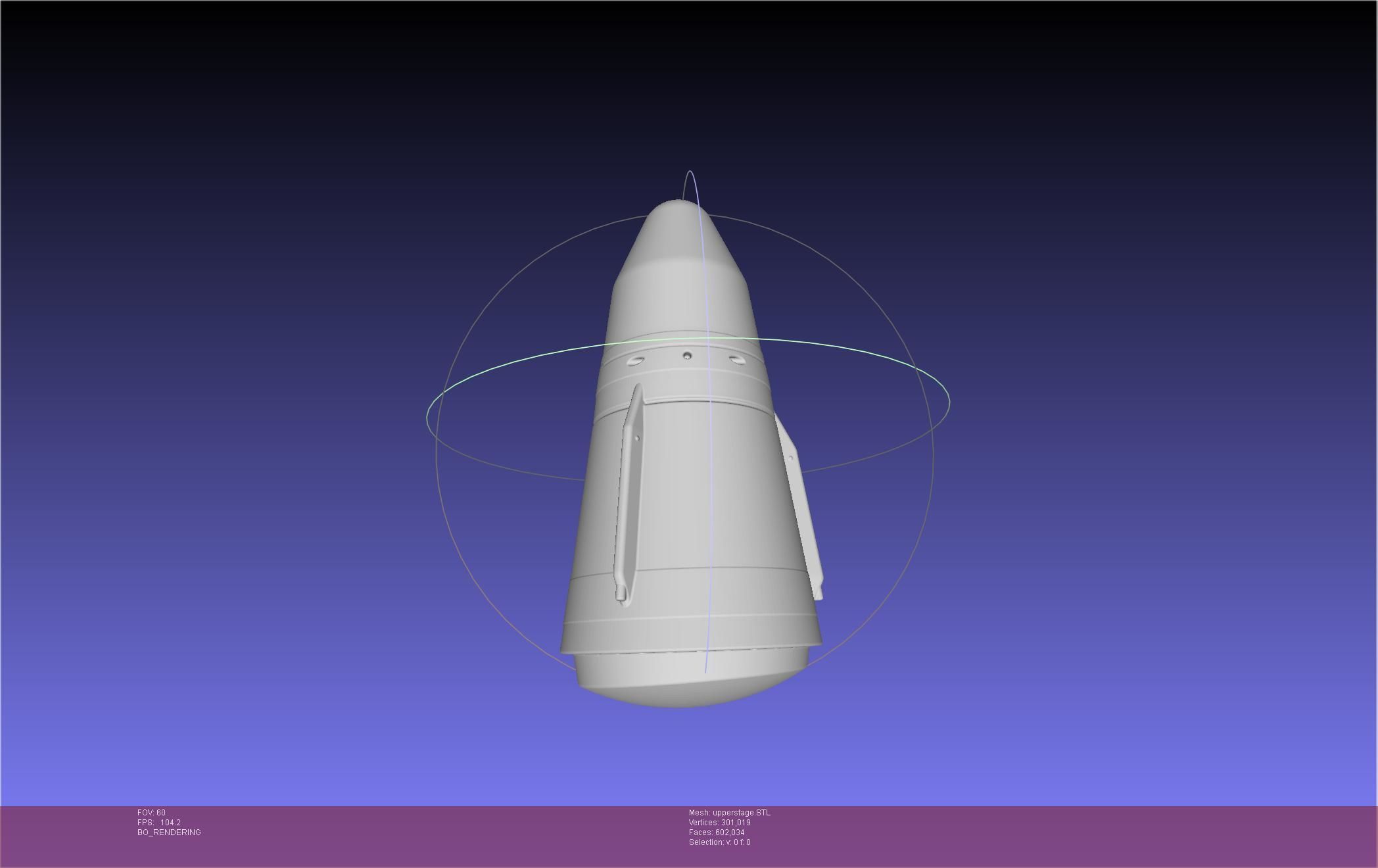 Stoke Space Nova Rocket Miniature 3D print model_123