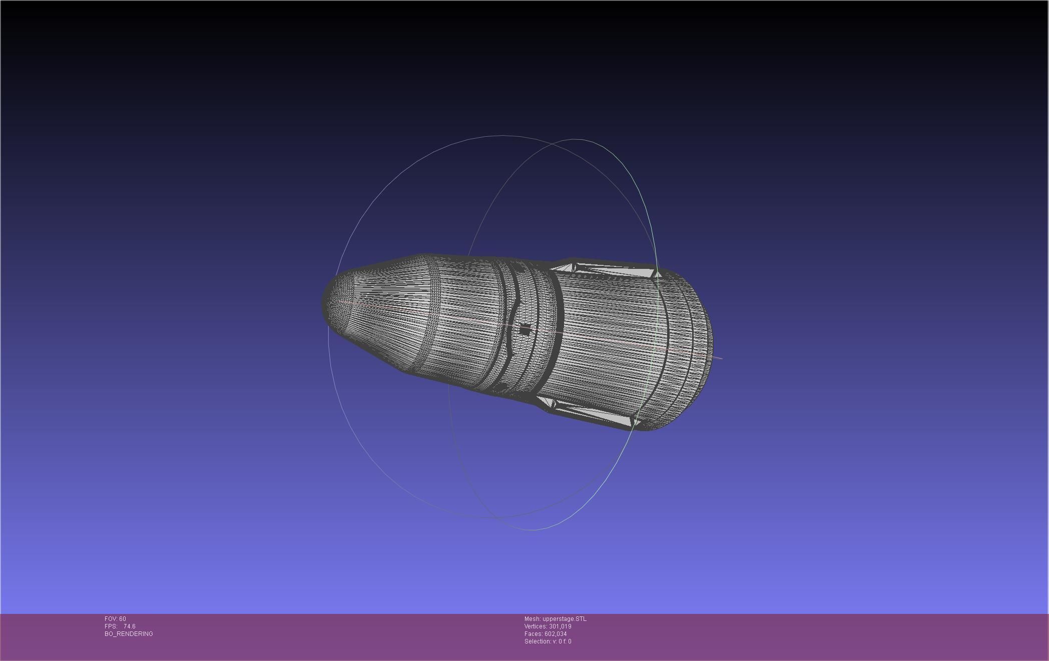 Stoke Space Nova Rocket Miniature 3D print model_81