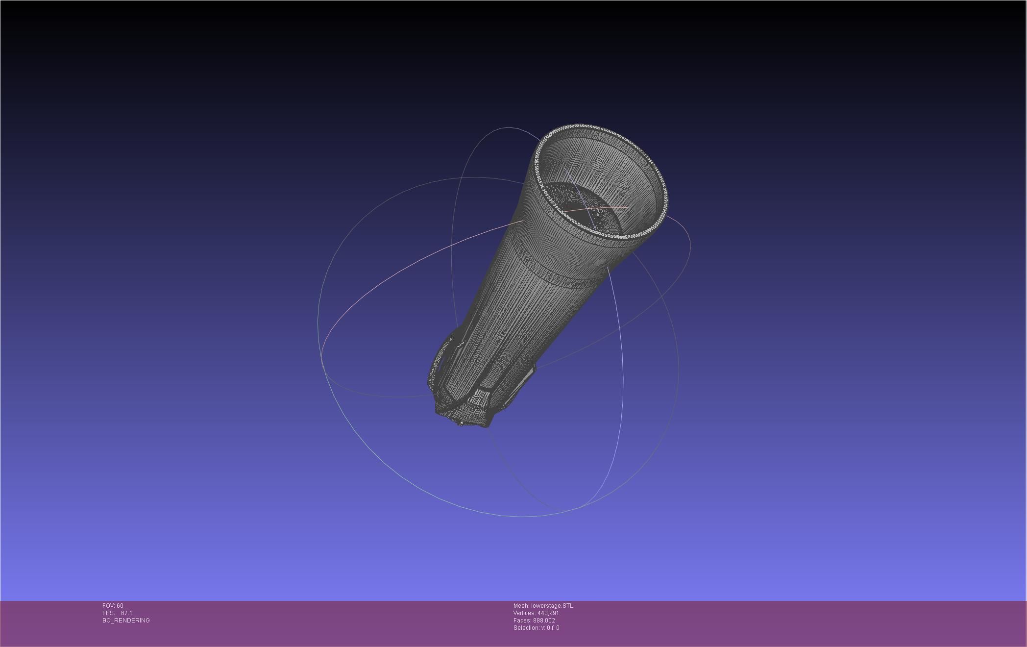 Stoke Space Nova Rocket Miniature 3D print model_68