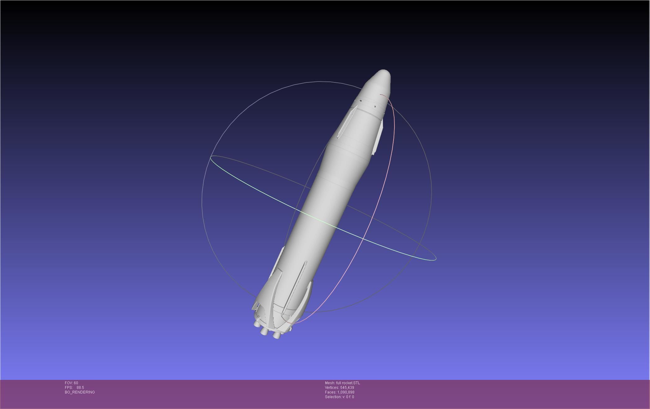 Stoke Space Nova Rocket Miniature 3D print model_1