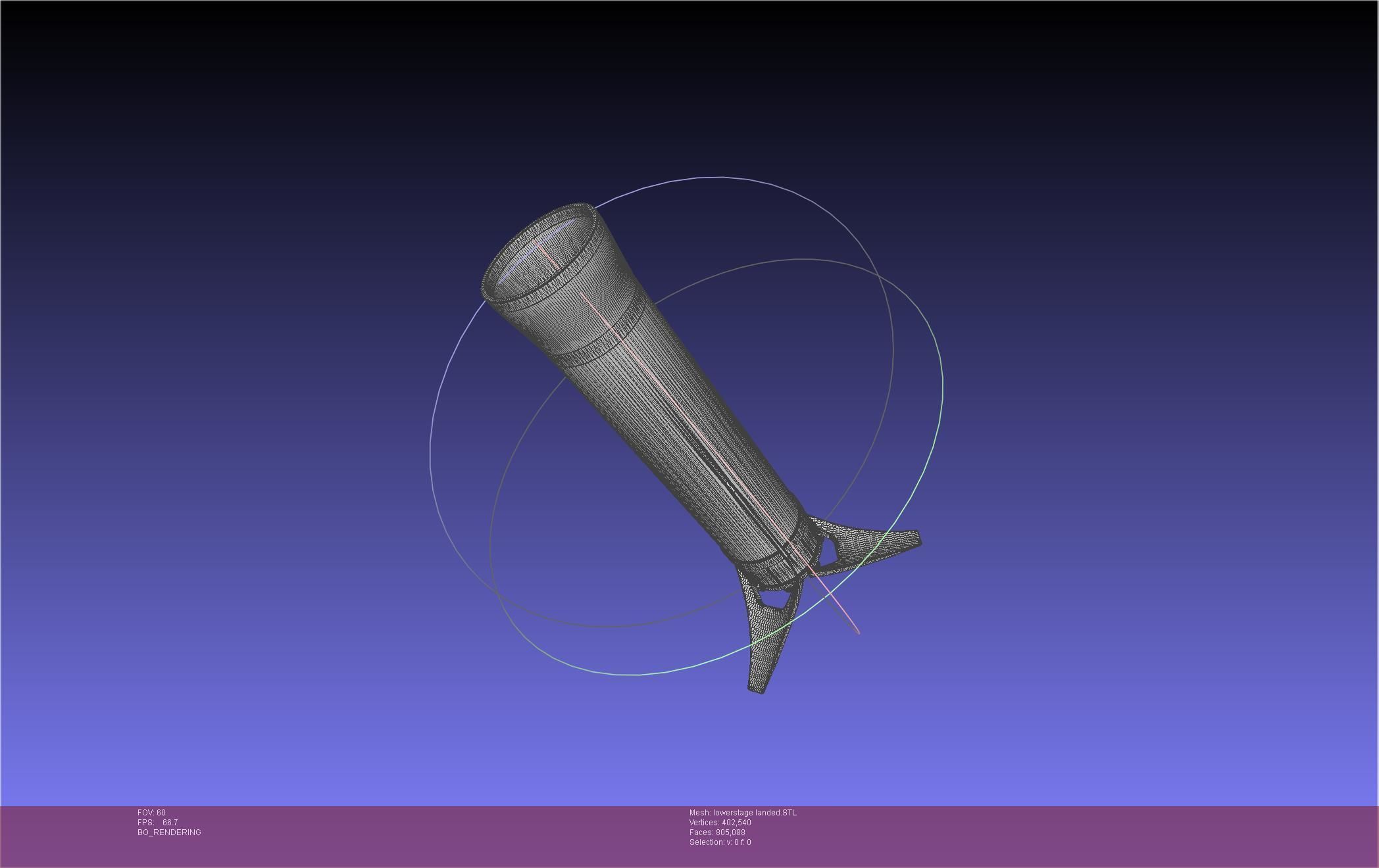 Stoke Space Nova Rocket Miniature 3D print model_55