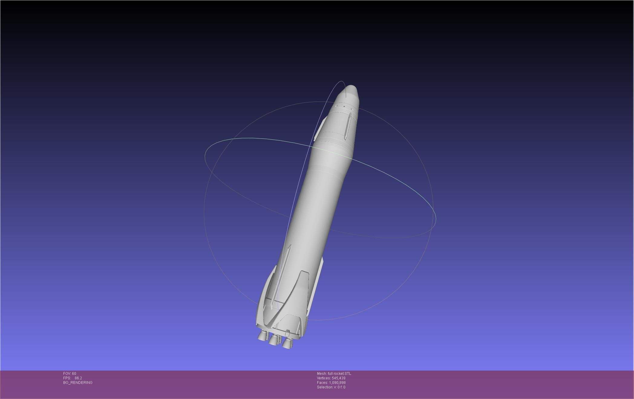 Stoke Space Nova Rocket Miniature 3D print model_20