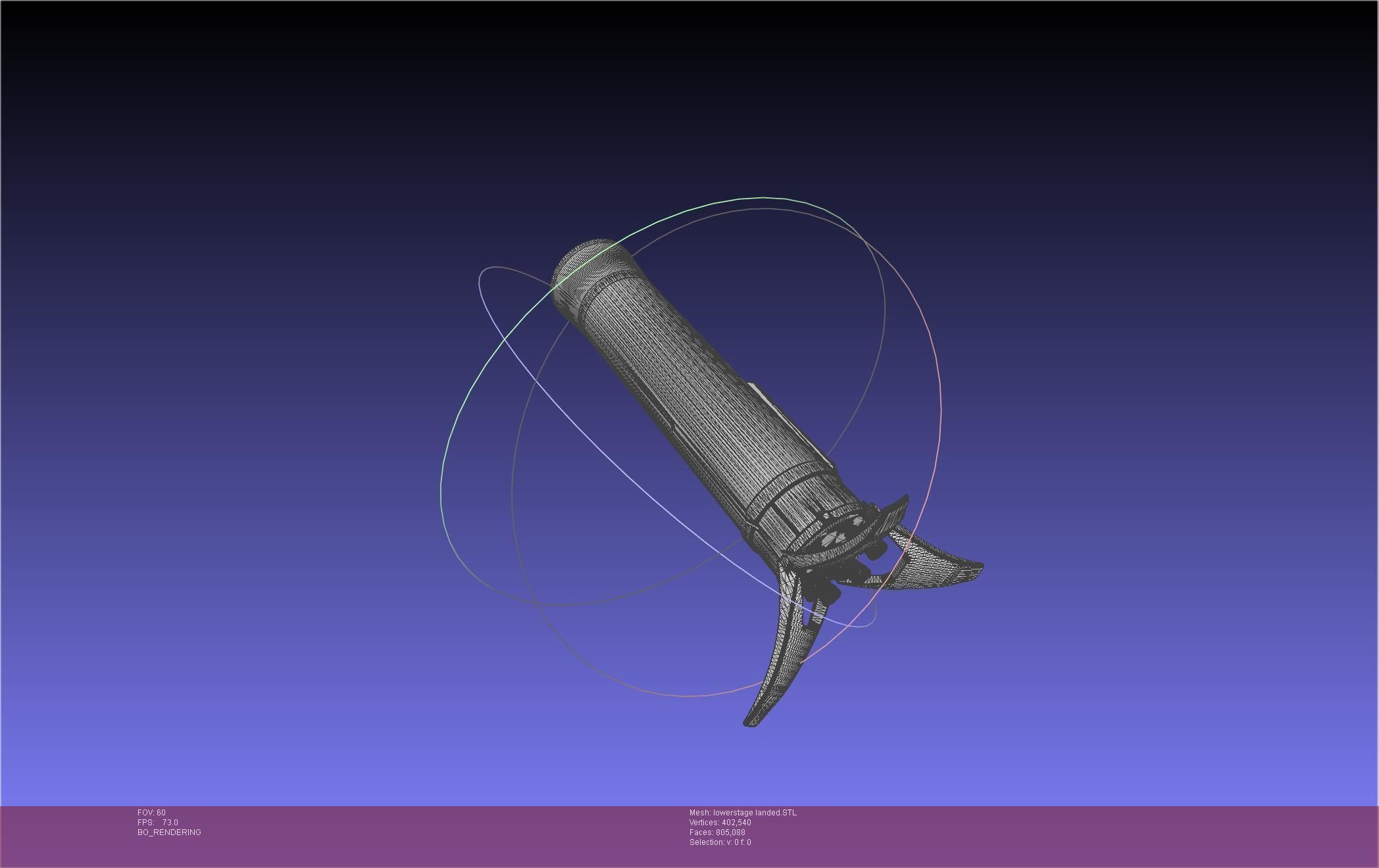 Stoke Space Nova Rocket Miniature 3D print model_57