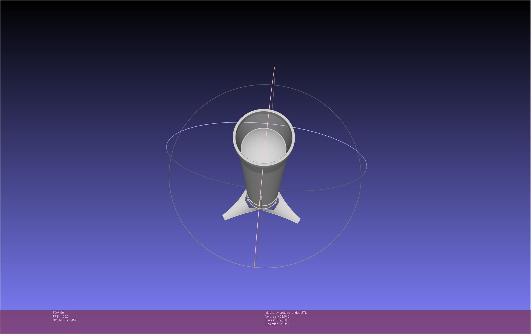 Stoke Space Nova Rocket Miniature 3D print model_38