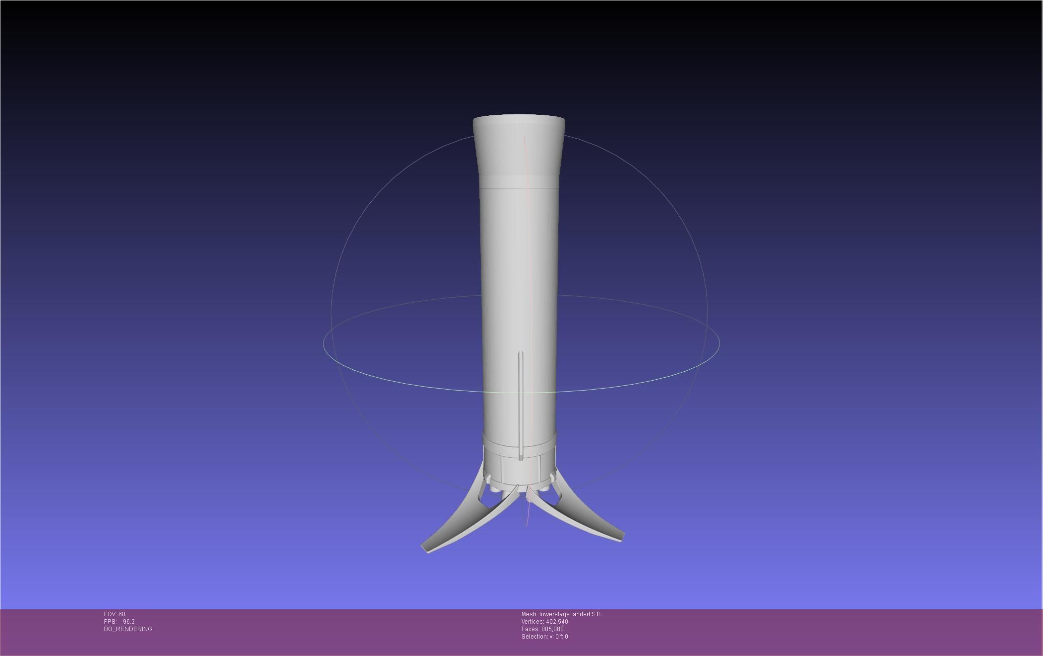 Stoke Space Nova Rocket Miniature 3D print model_4