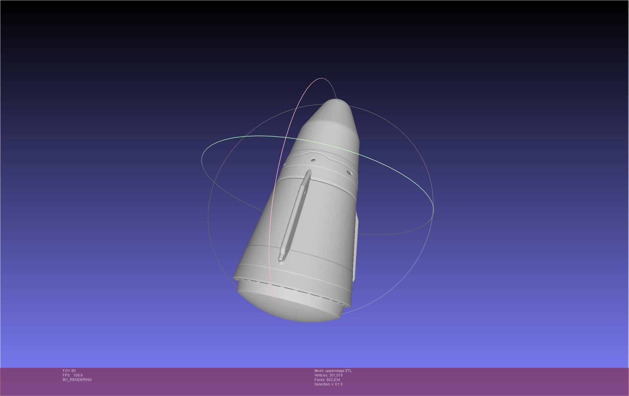 Stoke Space Nova Rocket Miniature 3D print model_126