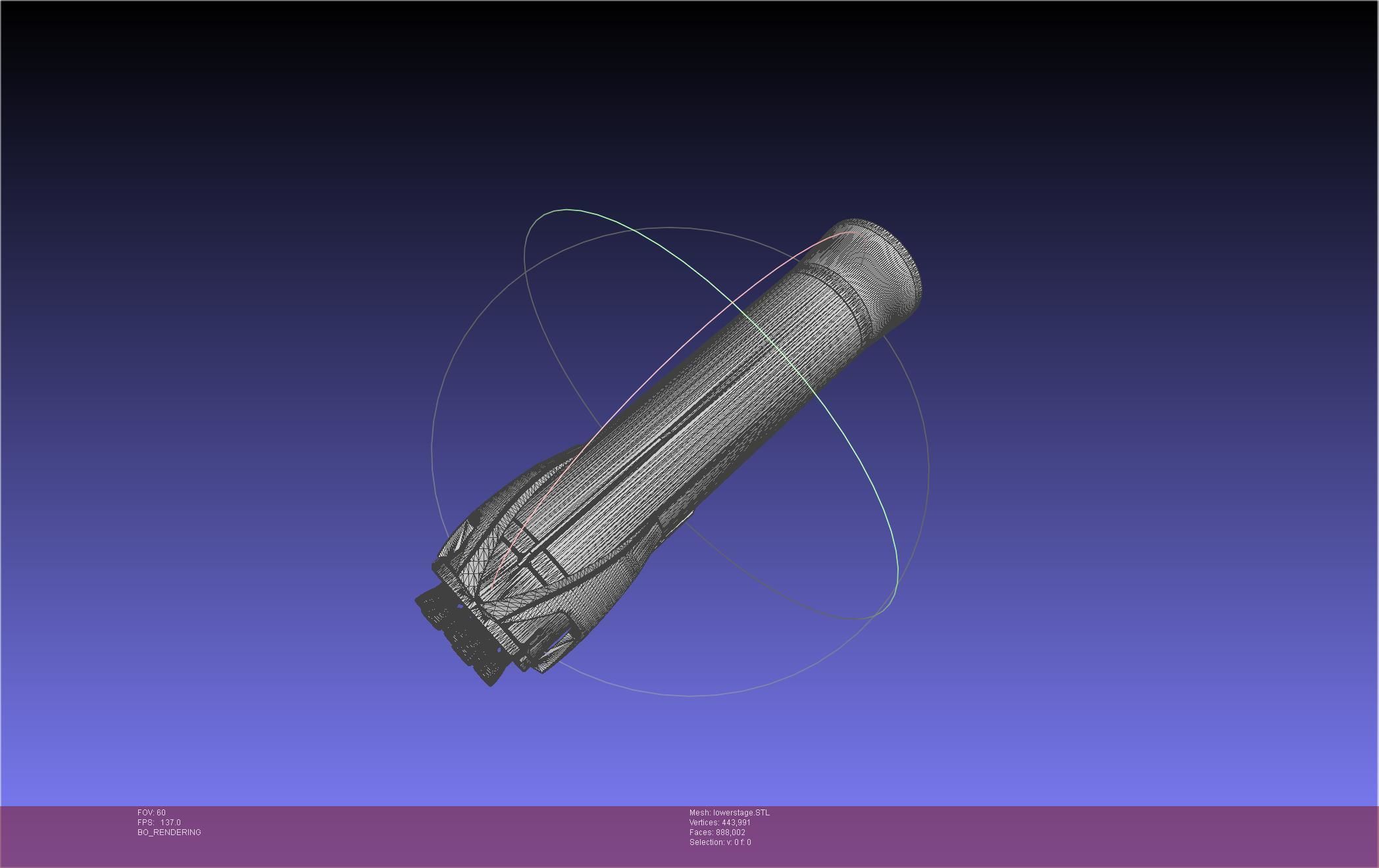 Stoke Space Nova Rocket Miniature 3D print model_66