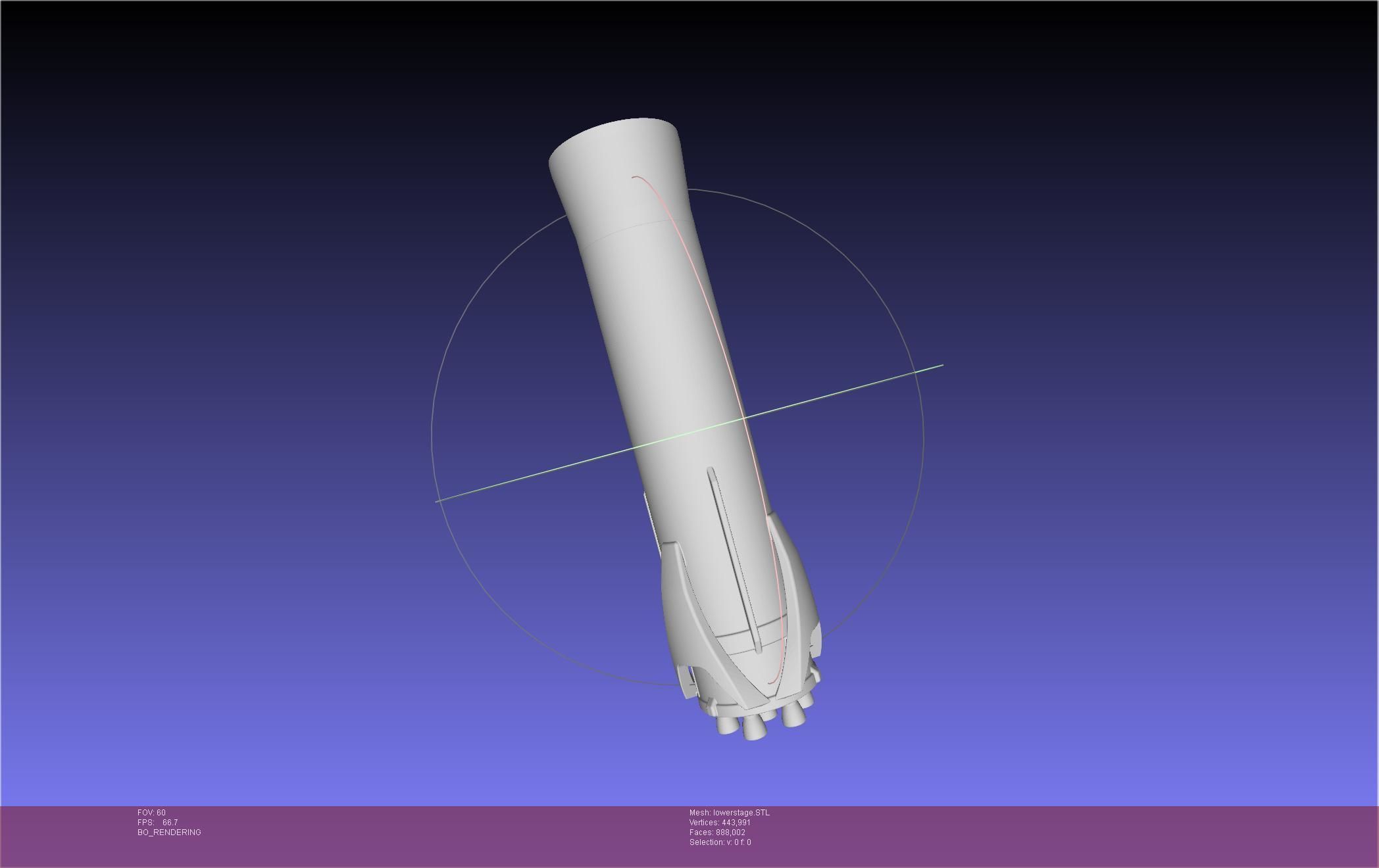 Stoke Space Nova Rocket Miniature 3D print model_62