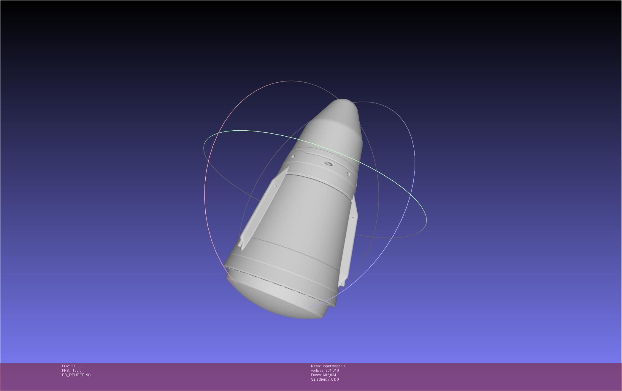 Stoke Space Nova Rocket Miniature 3D print model_99
