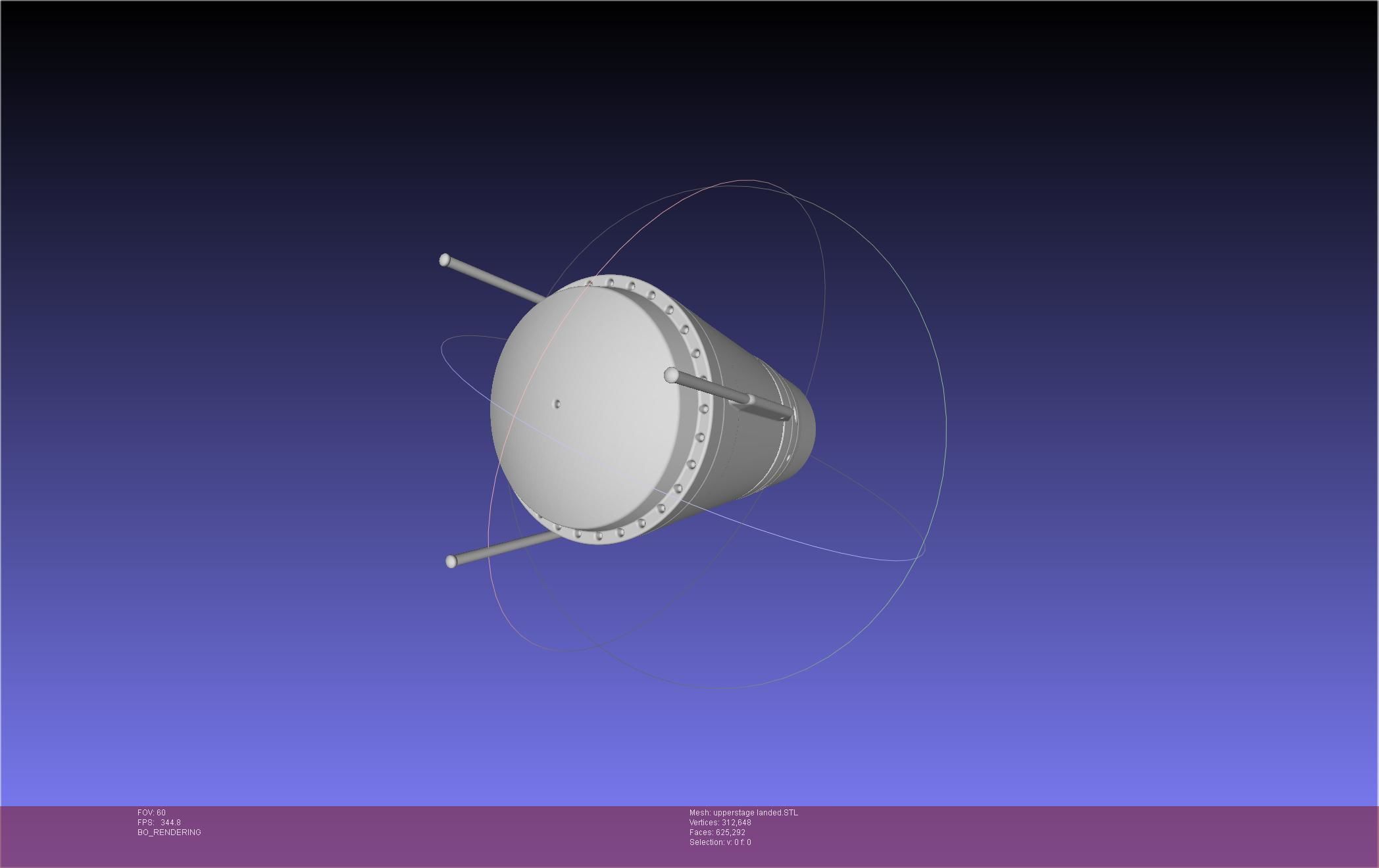Stoke Space Nova Rocket Miniature 3D print model_86