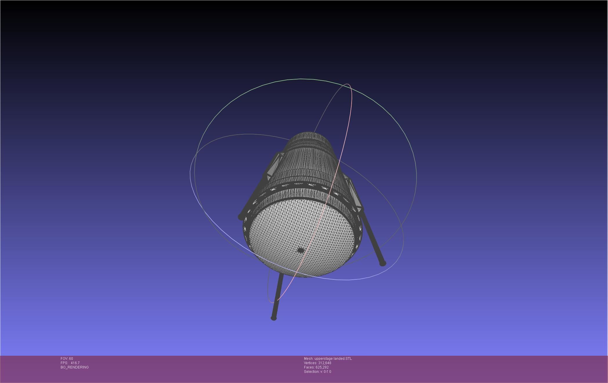 Stoke Space Nova Rocket Miniature 3D print model_114