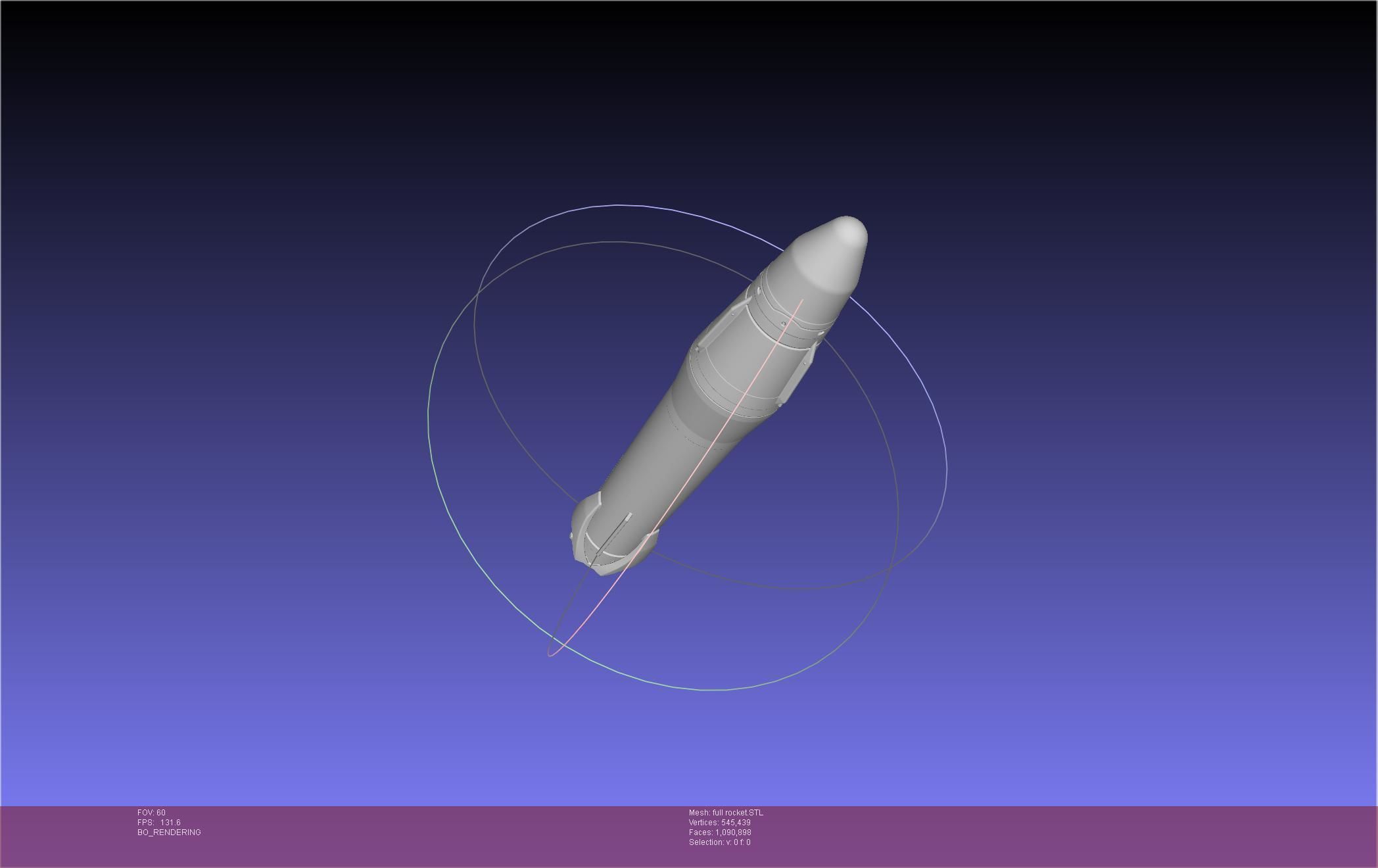 Stoke Space Nova Rocket Miniature 3D print model_14