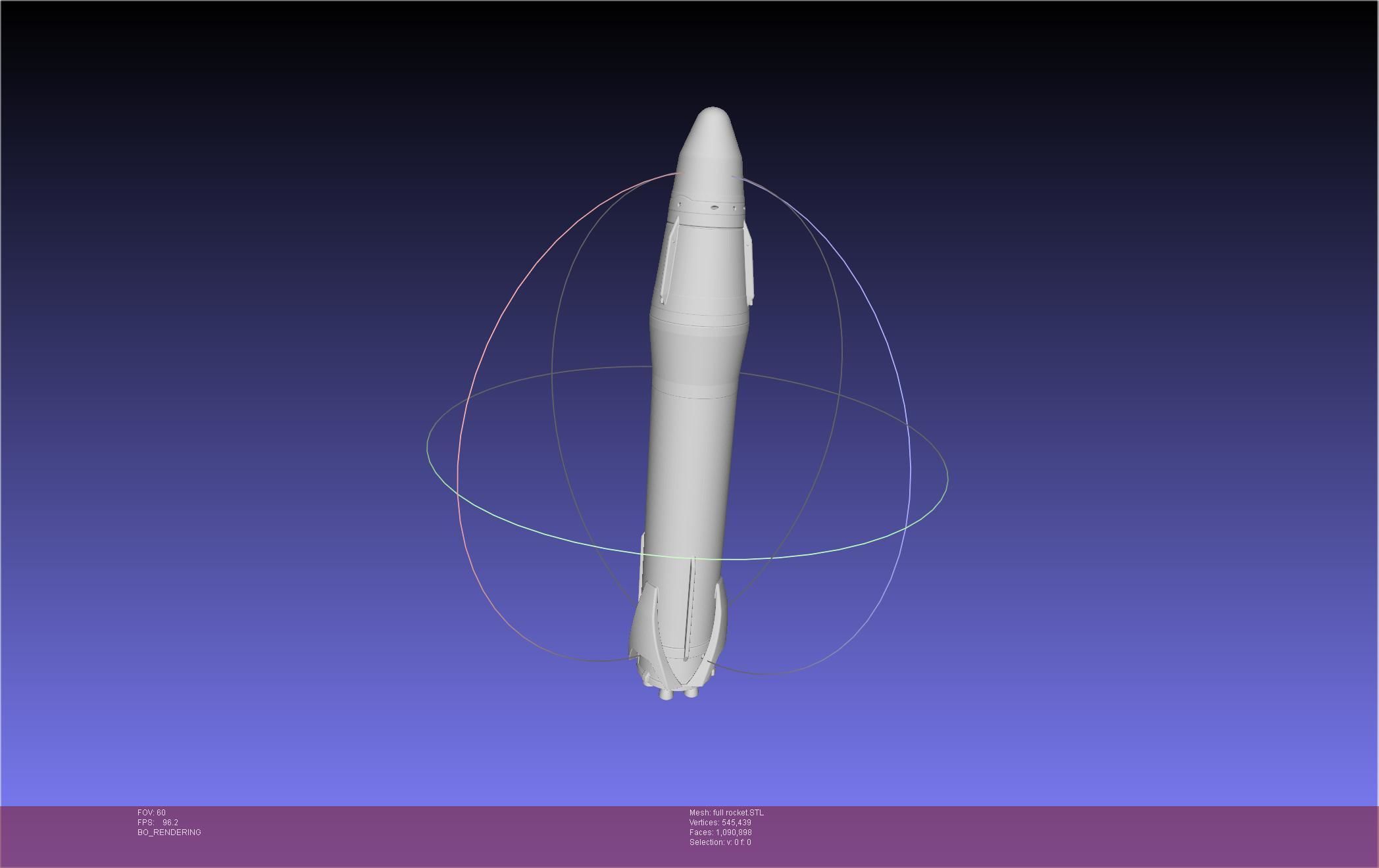 Stoke Space Nova Rocket Miniature 3D print model_10