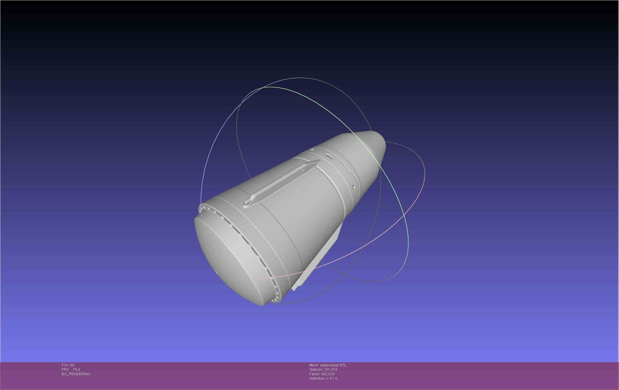 Stoke Space Nova Rocket Miniature 3D print model_122