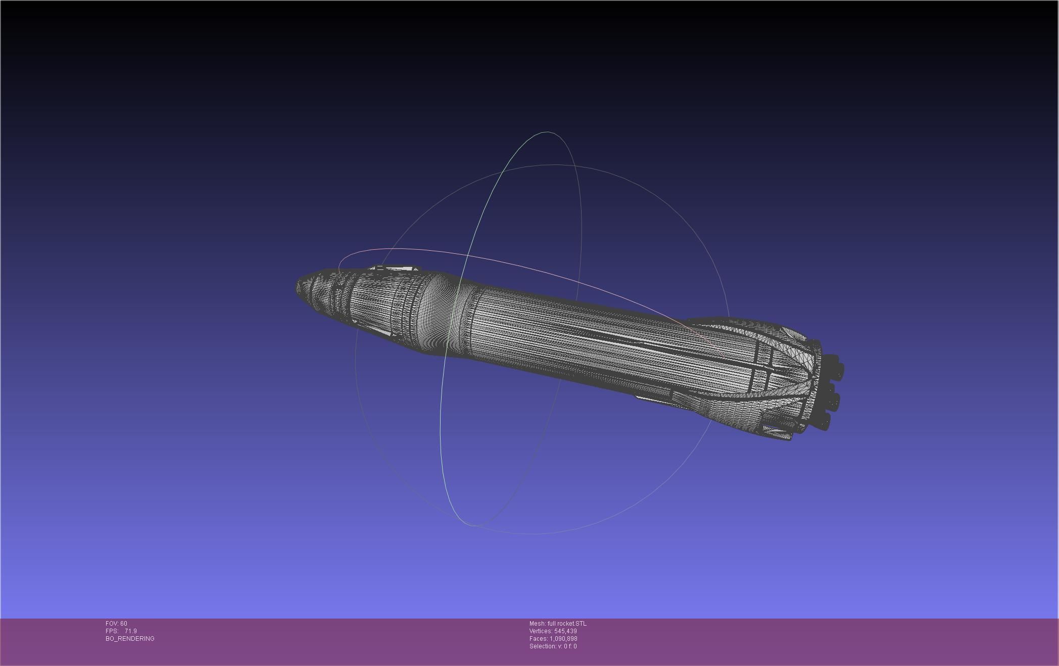 Stoke Space Nova Rocket Miniature 3D print model_35