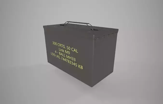 Ammo Box Low-poly 3D model