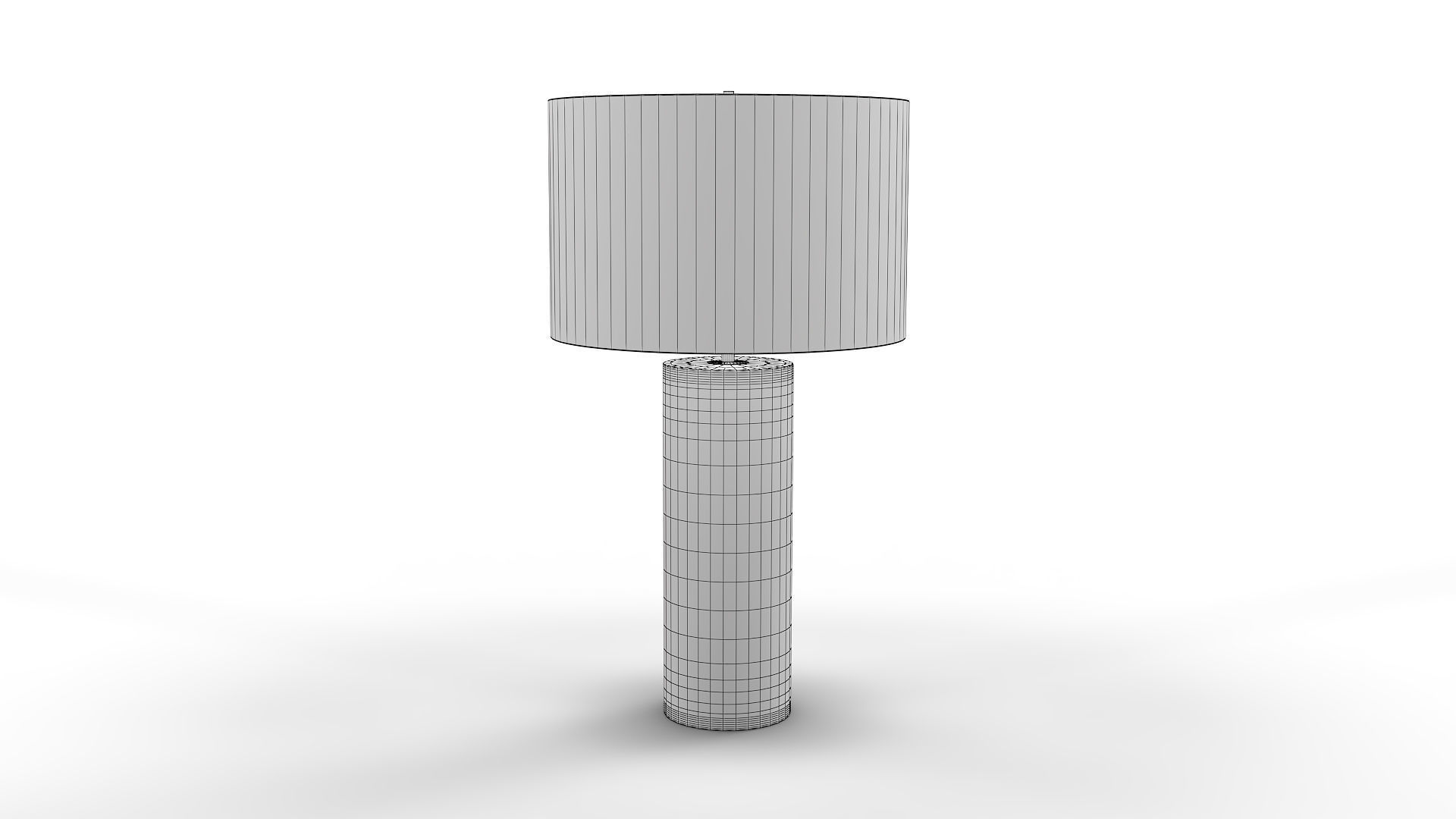 Uttermost Monolith Gray Table 3D model_3